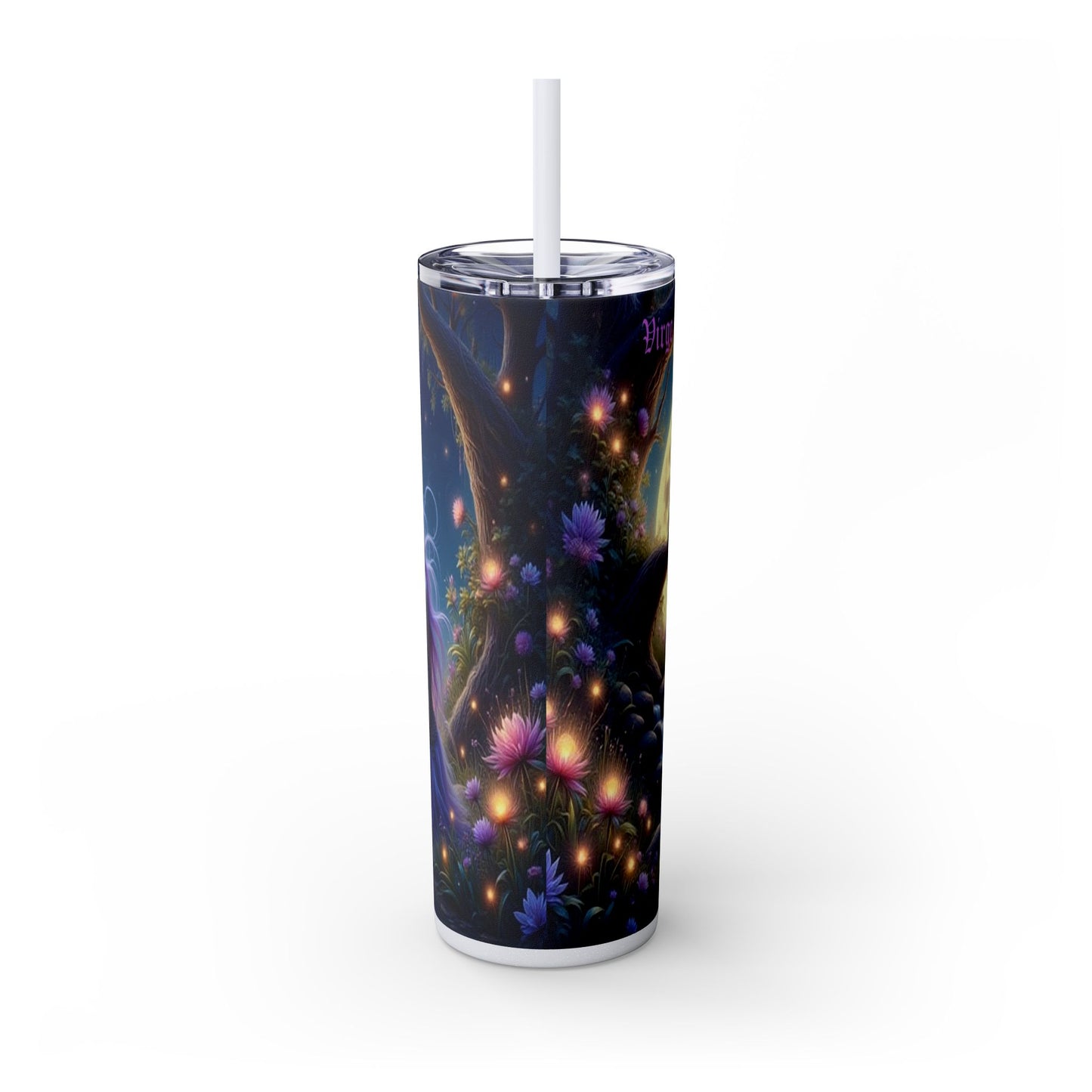 Zodiac Virgo Tumbler with Straw, 20oz