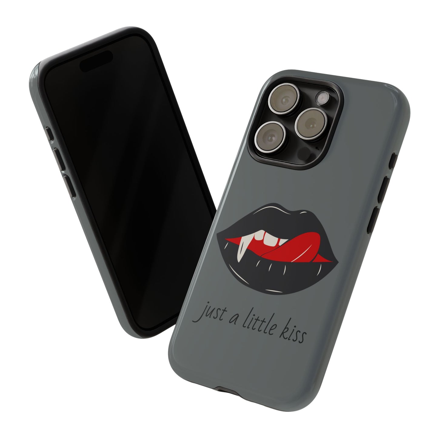 Vampire Lip Phone Case, Edgy Tech Accessories, Halloween Gifts, Goth Aesthetic, Quirky Cell Phone Cover