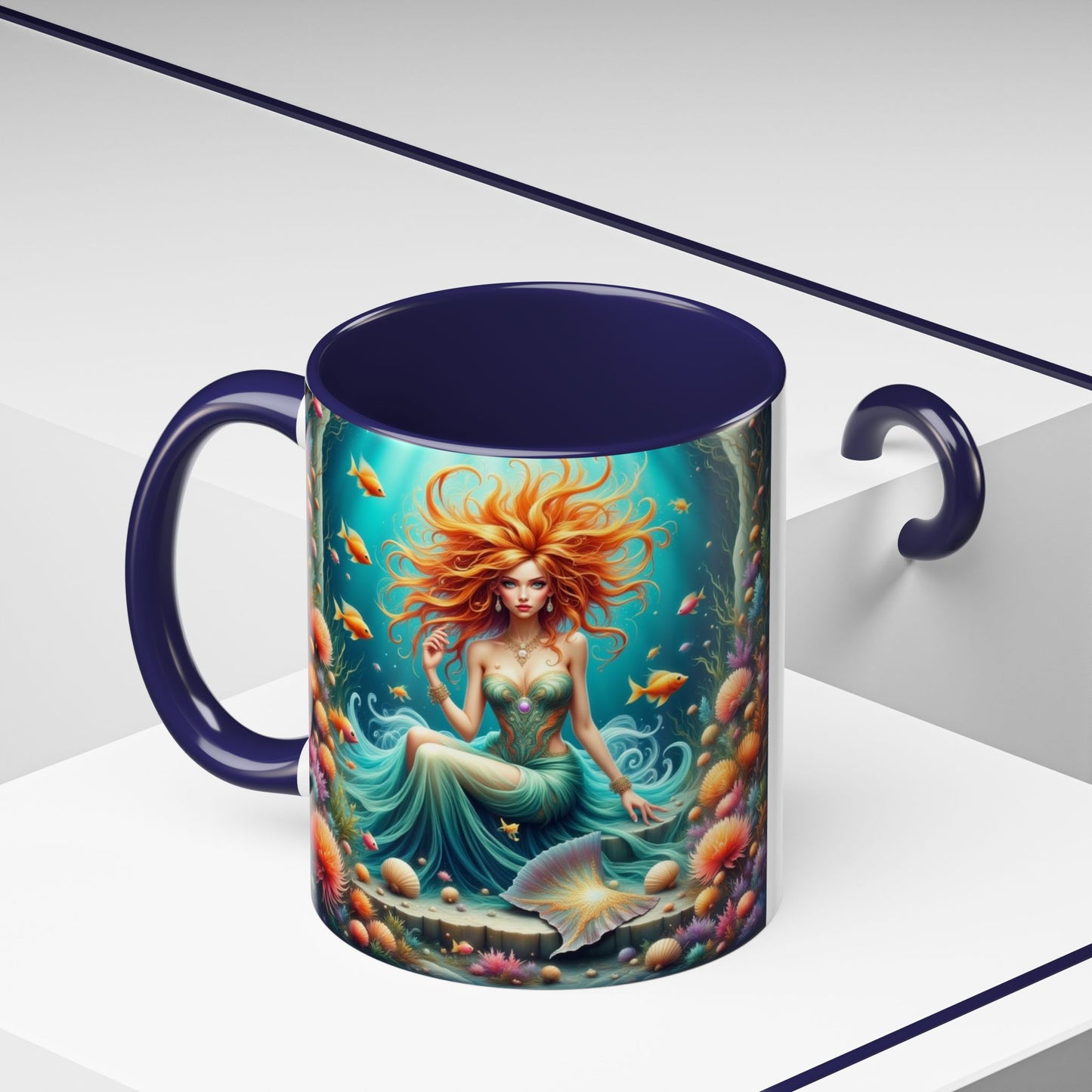 Astrology Pisces Accent Coffee Mug (11, 15oz)