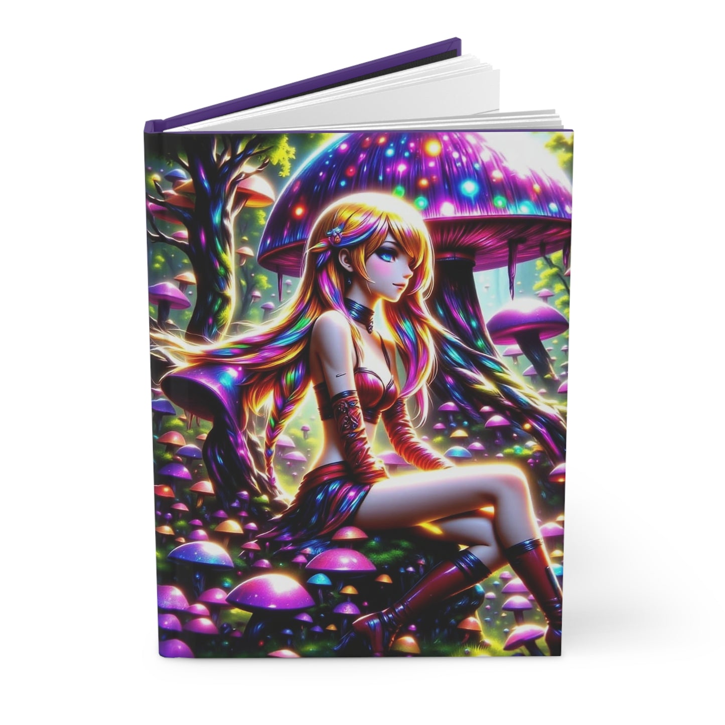 Vibrant Fantasy Hardcover Journal, Enchanted Notebook for Creative Souls, Gift for Writers, Artists, and Dreamers