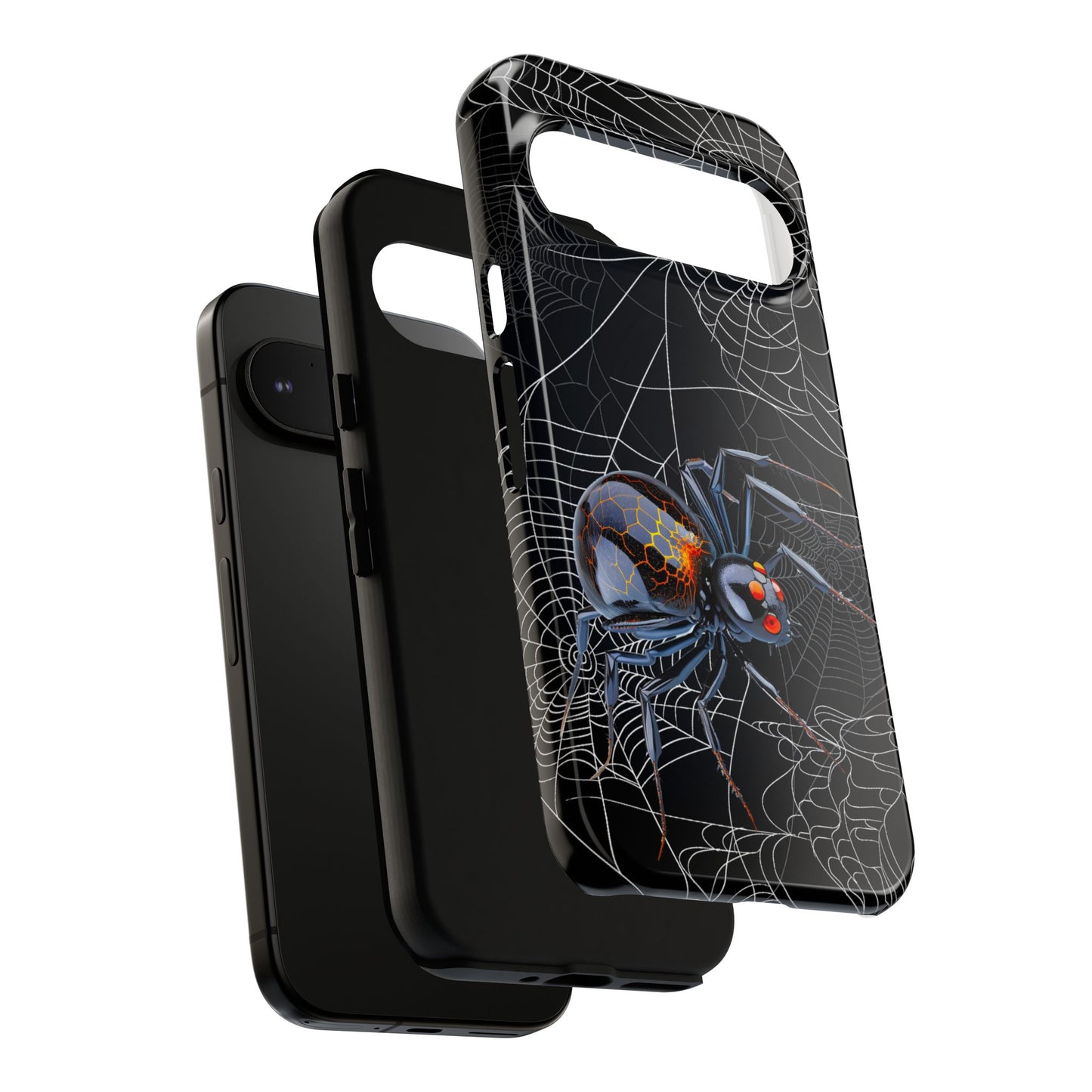 Spider Web Phone Case - Tough Cases for Halloween, Spooky Decor, Gift for Teens, Gothic Style, Unique Customizable Covers