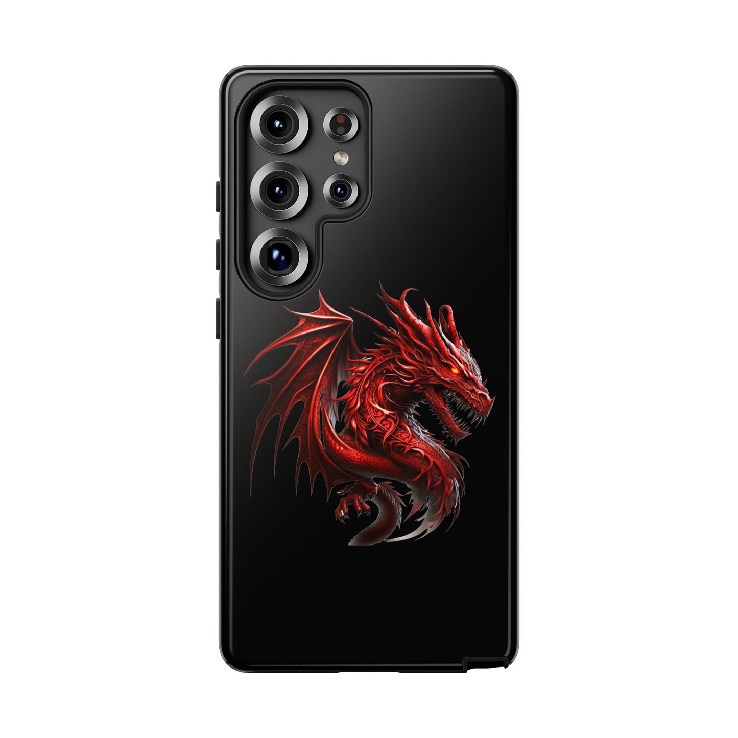 Red Dragon Phone Case, Fantasy Case, Tough Phone Cover, Gift for Gamers, Dragon Lover, Unique Mobile Accessory