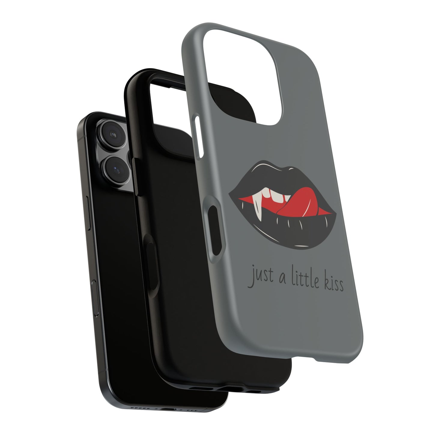 Vampire Lip Phone Case, Edgy Tech Accessories, Halloween Gifts, Goth Aesthetic, Quirky Cell Phone Cover
