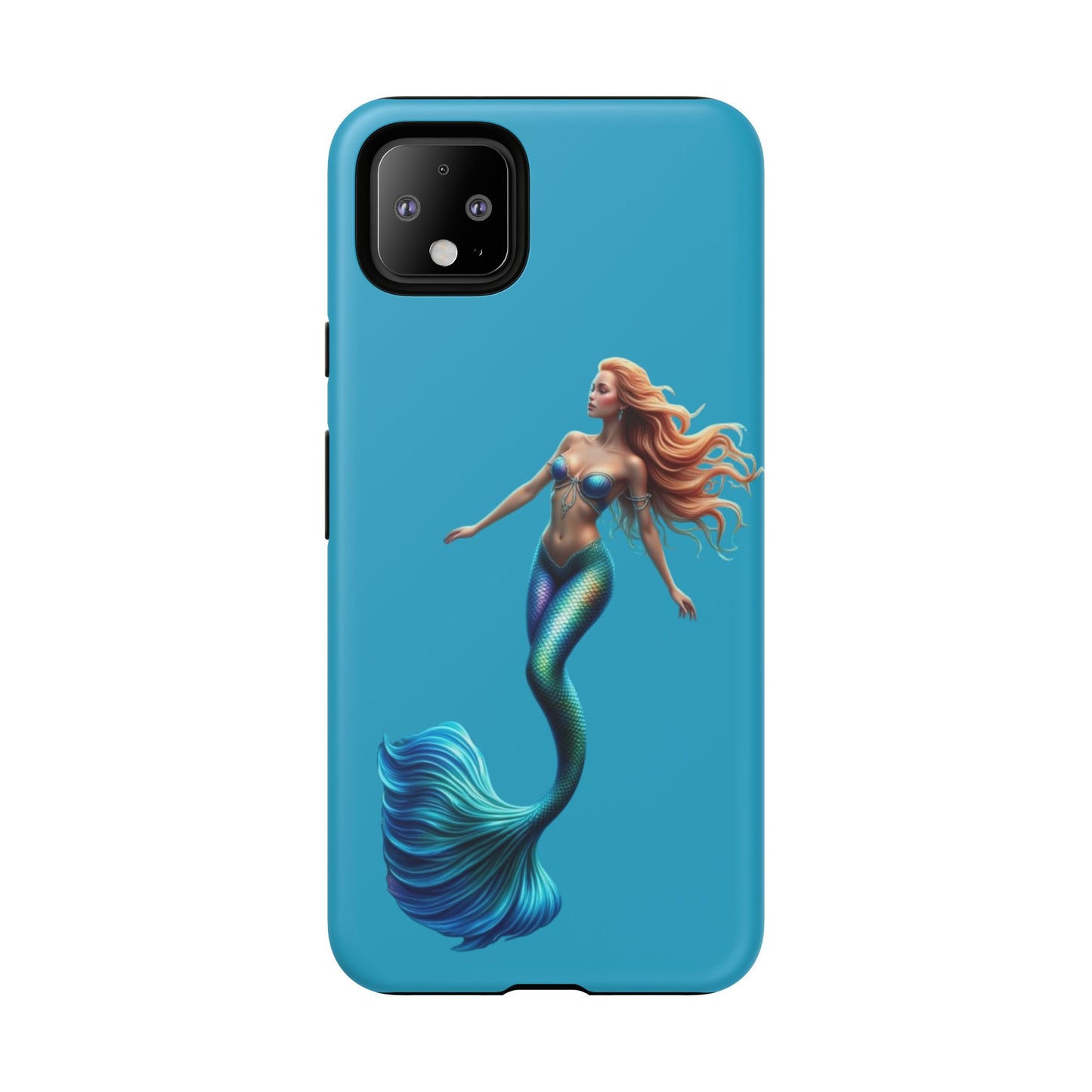 Mermaid Phone Case, Tough Phone Cover, Ocean Lover Gift, Cute Mermaid Accessory, Summer Vibes Case