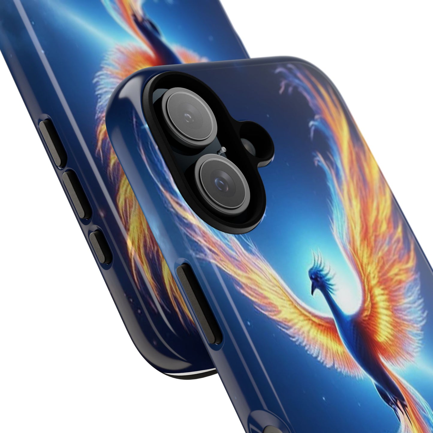 Phoenix Tough Case, Blue Bird Phone Case, Fantasy Designs, Space theme