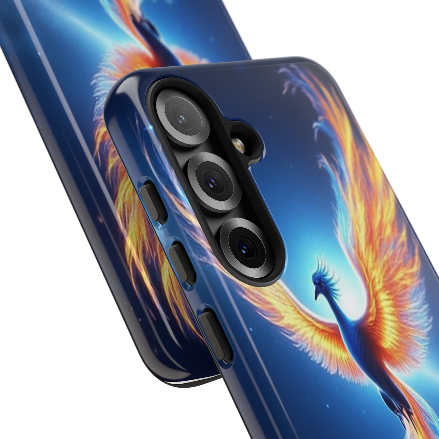 Phoenix Tough Case, Blue Bird Phone Case, Fantasy Designs, Space theme