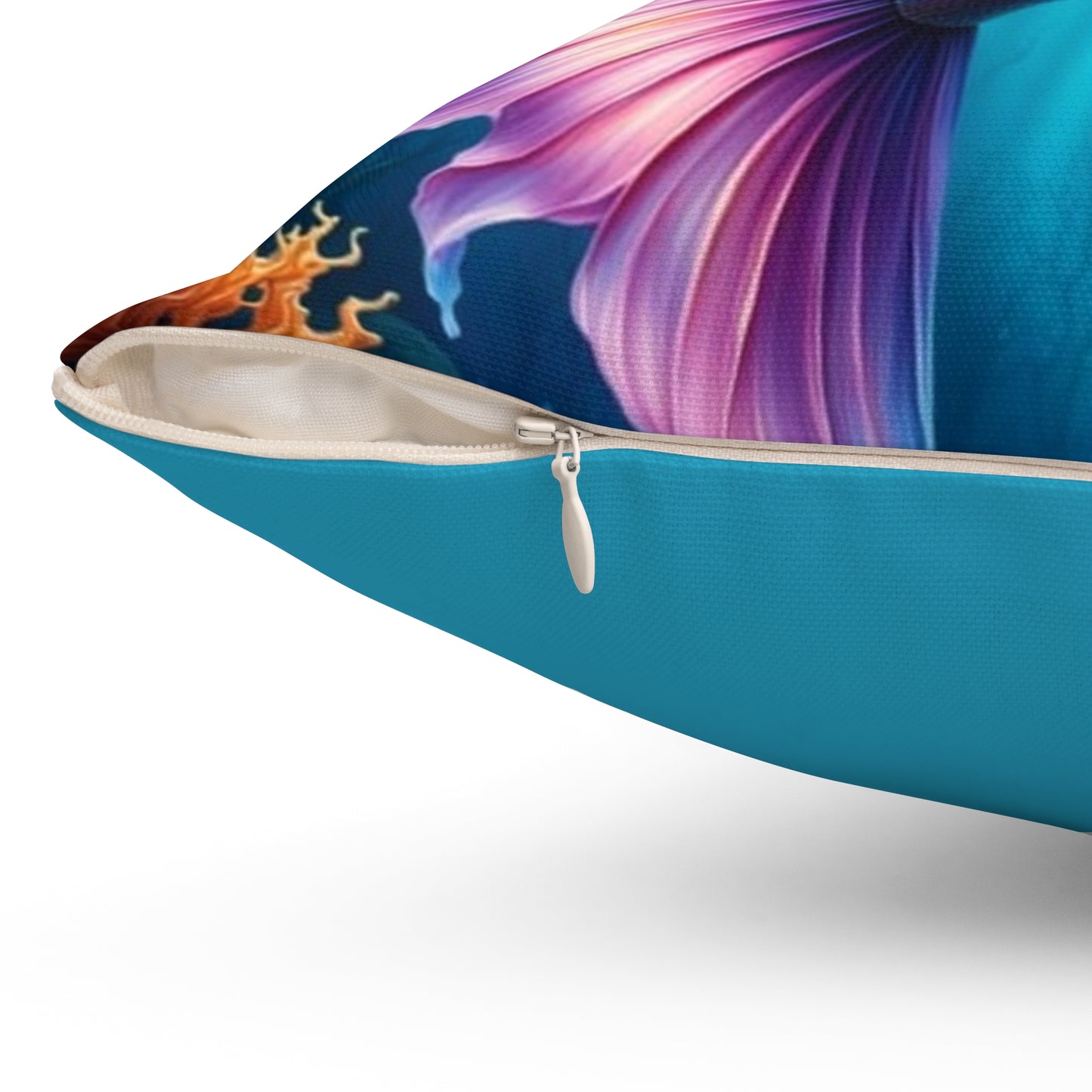 Mermaid Aqua Decorative Pillow, Beach Decor, Nautical Home Accent, Unique Gift for Ocean Lovers, Coastal Living