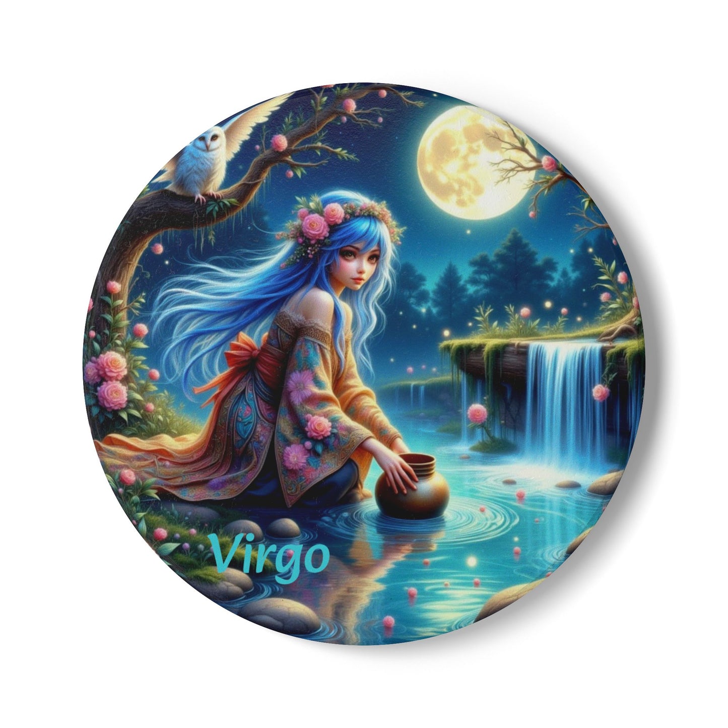 Ceramic Coaster, Zodiac Virgo, Astrology Signs, Unique Designs, Gift Ideas