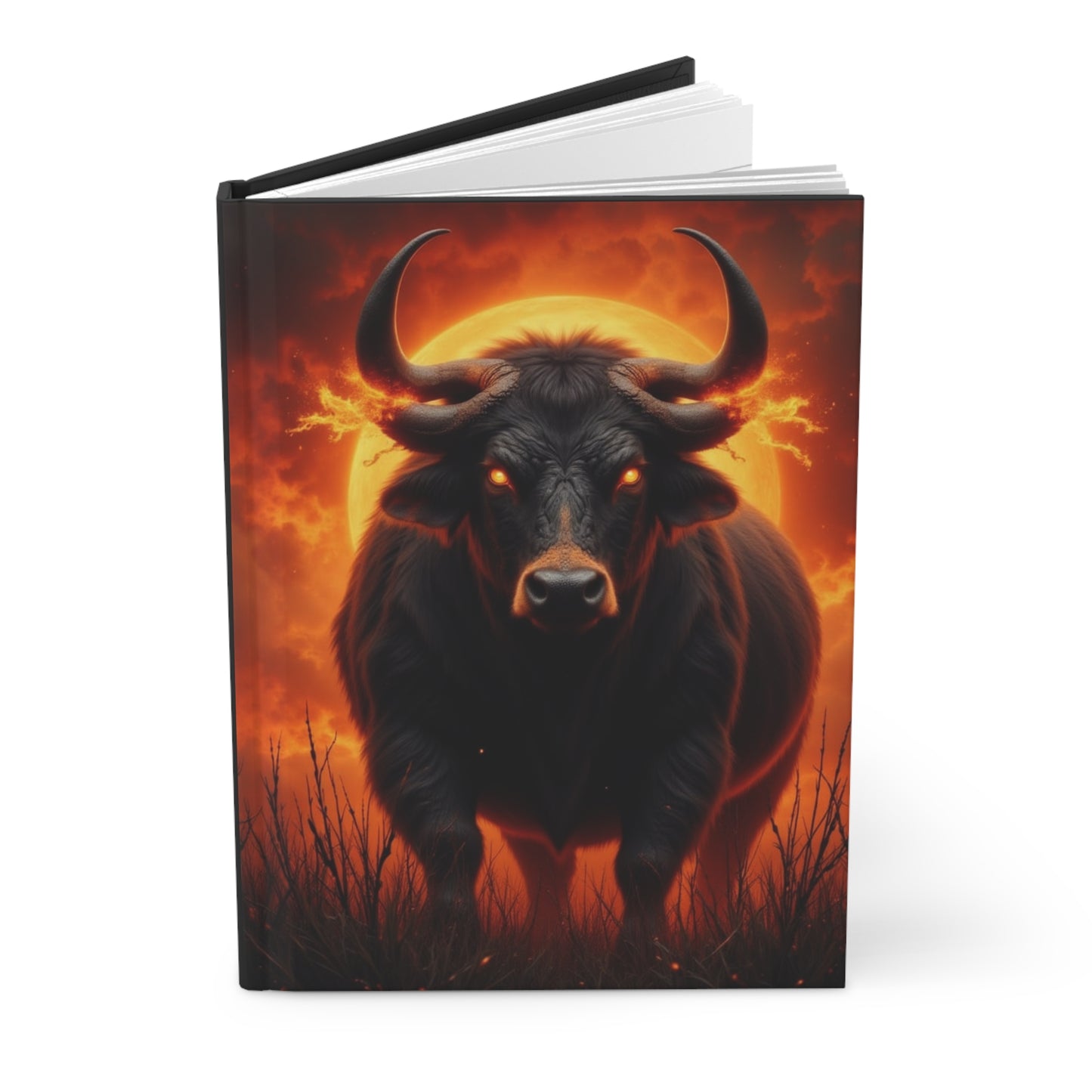 Bold Artistic Hardcover Journal | Gift for Creatives, Writers, and Dreamers | Bull themed Personal Reflection, Doodling, or [...]