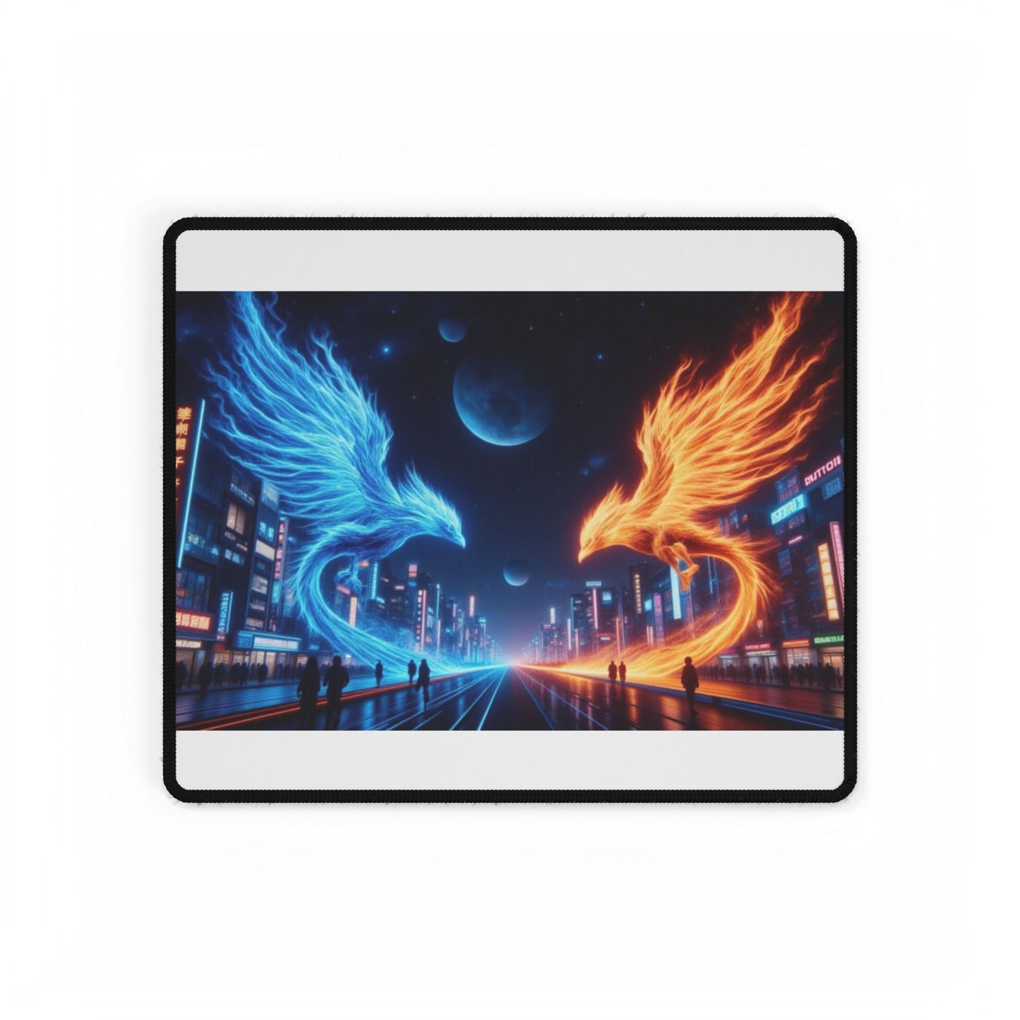 Vibrant Phoenix Desk Mat - Gaming, Office, Home Decor, Unique Gift, Desk Accessories, Art Desk Pad