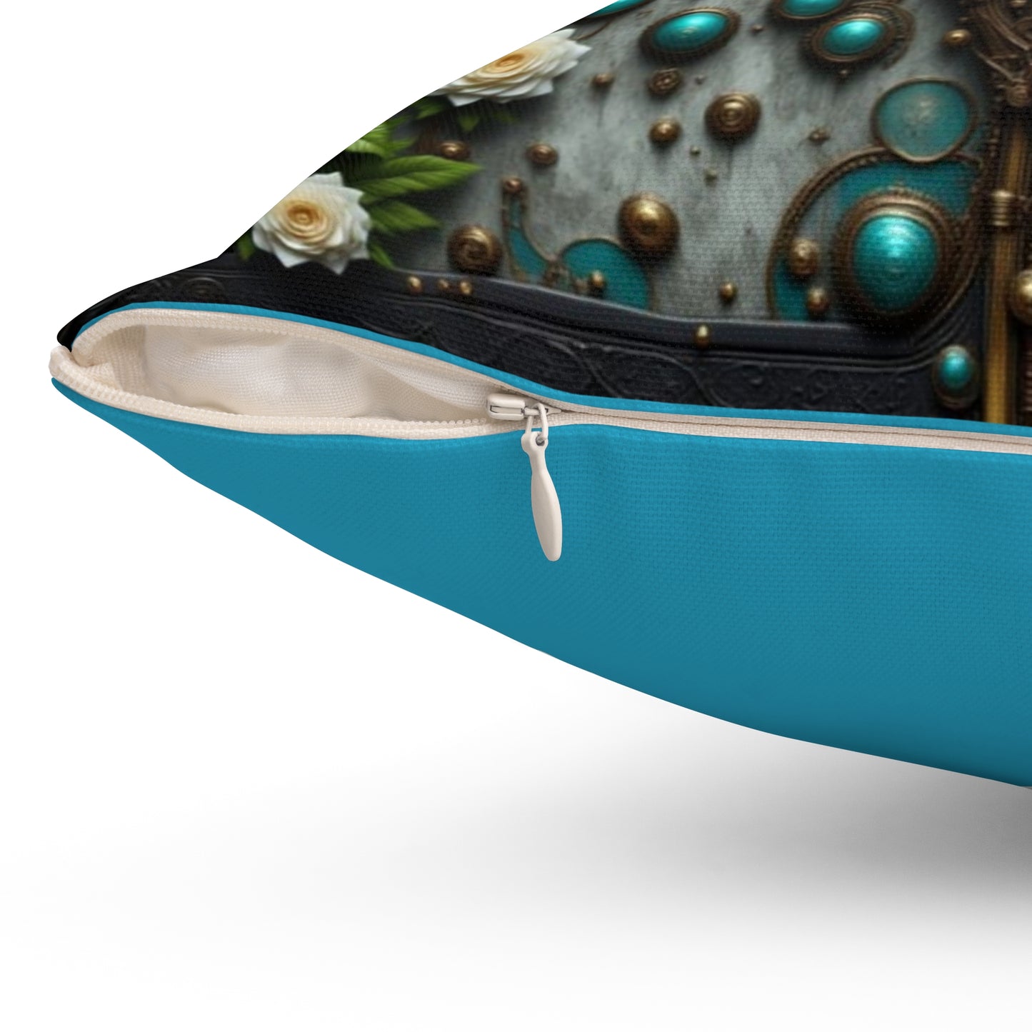 Steampunk Bohemian Floral Pillow Cover | Cozy Home Decor, Gift for Her, Wedding Decor, Boho Style Throw Pillow, Decorative Cushion