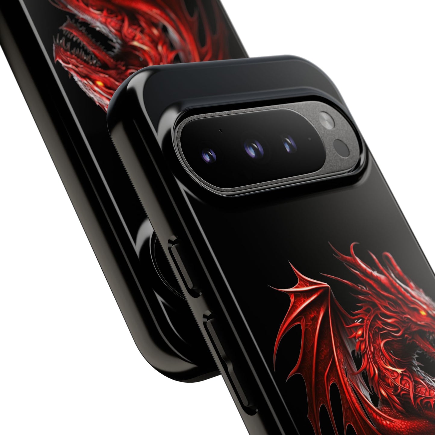 Red Dragon Phone Case, Fantasy Case, Tough Phone Cover, Gift for Gamers, Dragon Lover, Unique Mobile Accessory