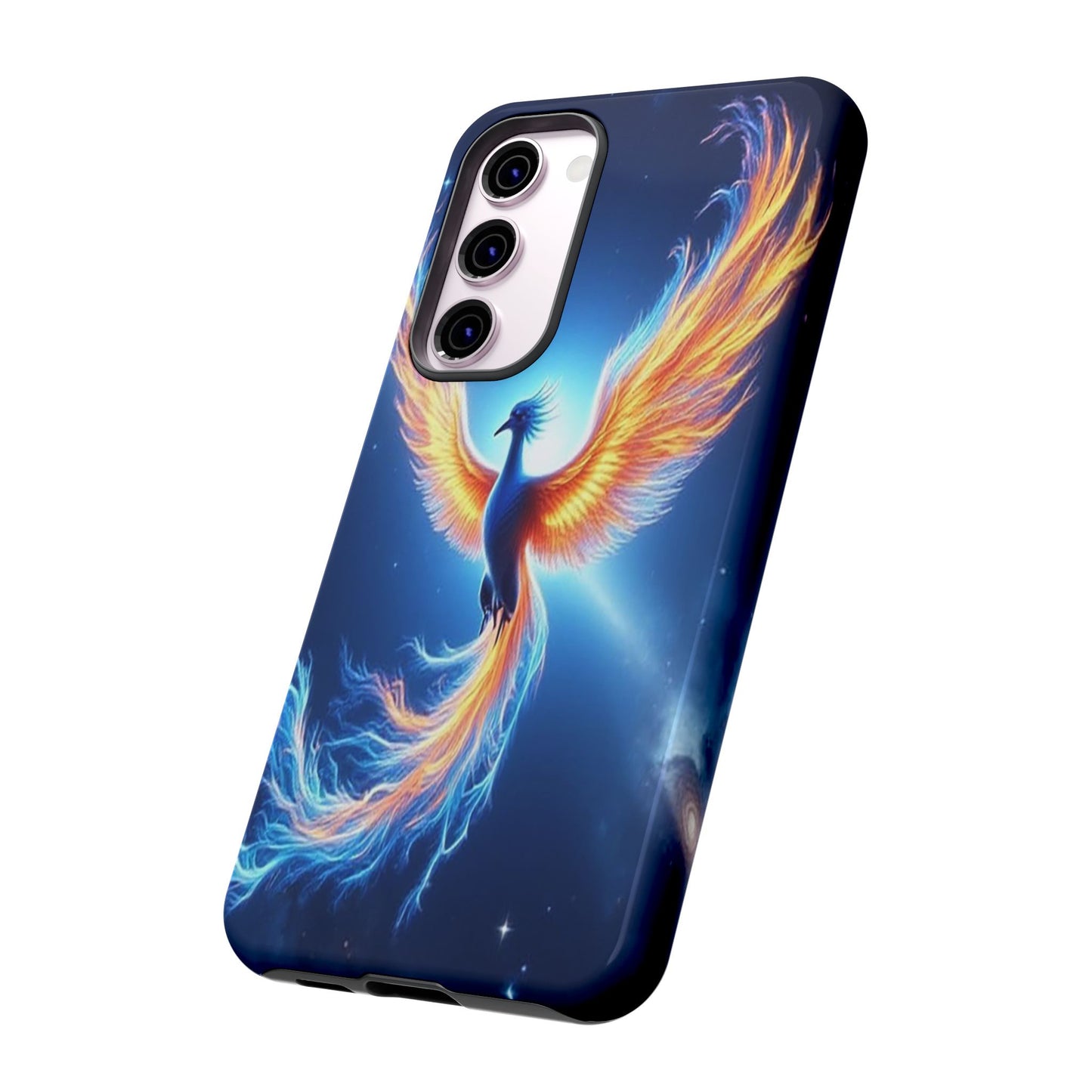 Phoenix Tough Case, Blue Bird Phone Case, Fantasy Designs, Space theme