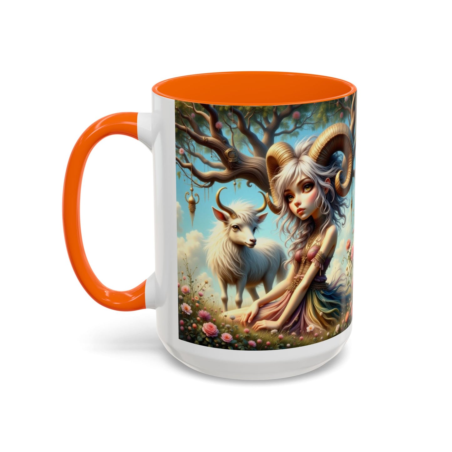 Astrology Aries, Accent Coffee Mug - 11 & 15oz