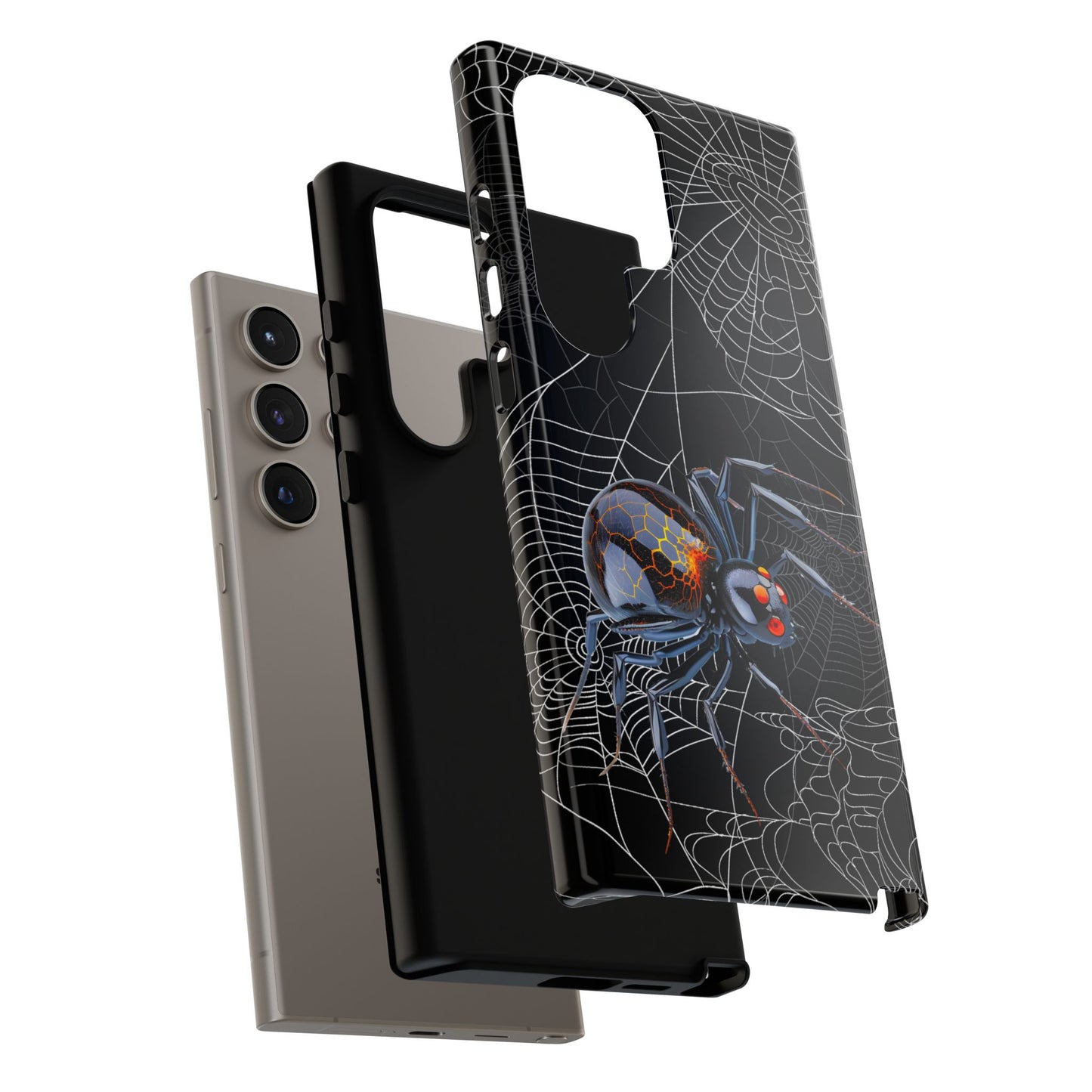 Spider Web Phone Case - Tough Cases for Halloween, Spooky Decor, Gift for Teens, Gothic Style, Unique Customizable Covers