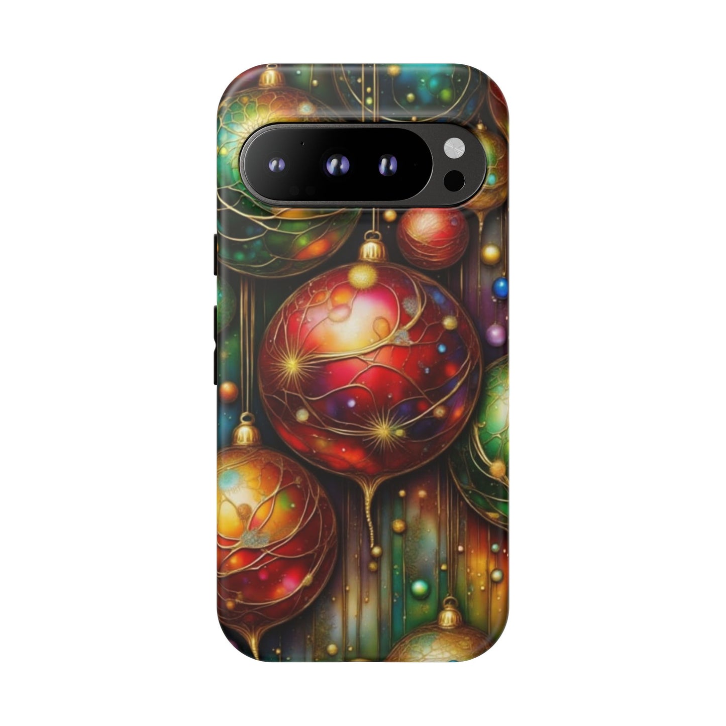 Colorful Holiday Phone Case, Festive Smartphone Cover, Christmas Gift, Artistic Phone Protector, Unique Holiday Accessory