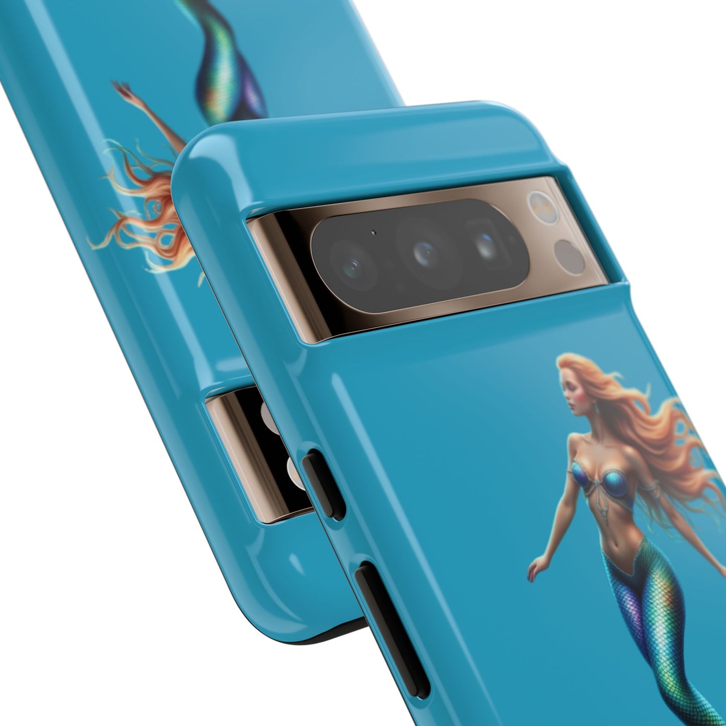 Mermaid Phone Case, Tough Phone Cover, Ocean Lover Gift, Cute Mermaid Accessory, Summer Vibes Case