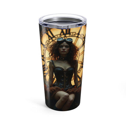 Steampunk Queen Tumbler 20oz | Unique Travel Mug, Gift for Her, Vintage Style, Coffee Cup, Cold Drink Holder