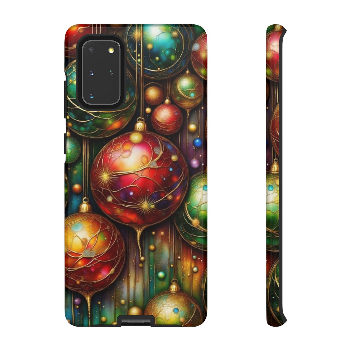Colorful Holiday Phone Case, Festive Smartphone Cover, Christmas Gift, Artistic Phone Protector, Unique Holiday Accessory