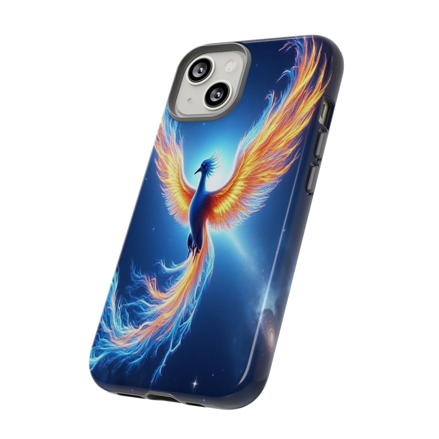 Phoenix Tough Case, Blue Bird Phone Case, Fantasy Designs, Space theme