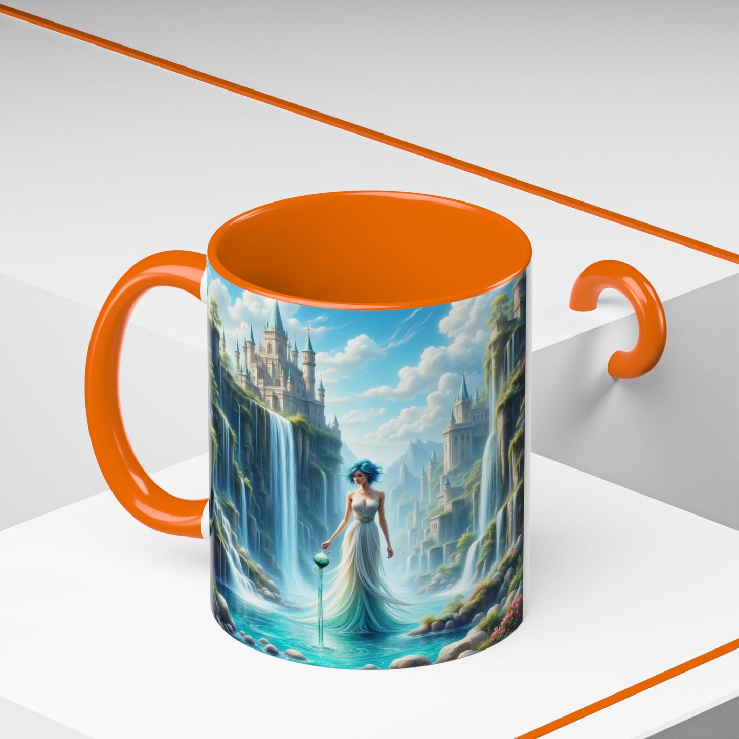 Astrology Aquarius, Accent Coffee Mug - 11oz and 15oz