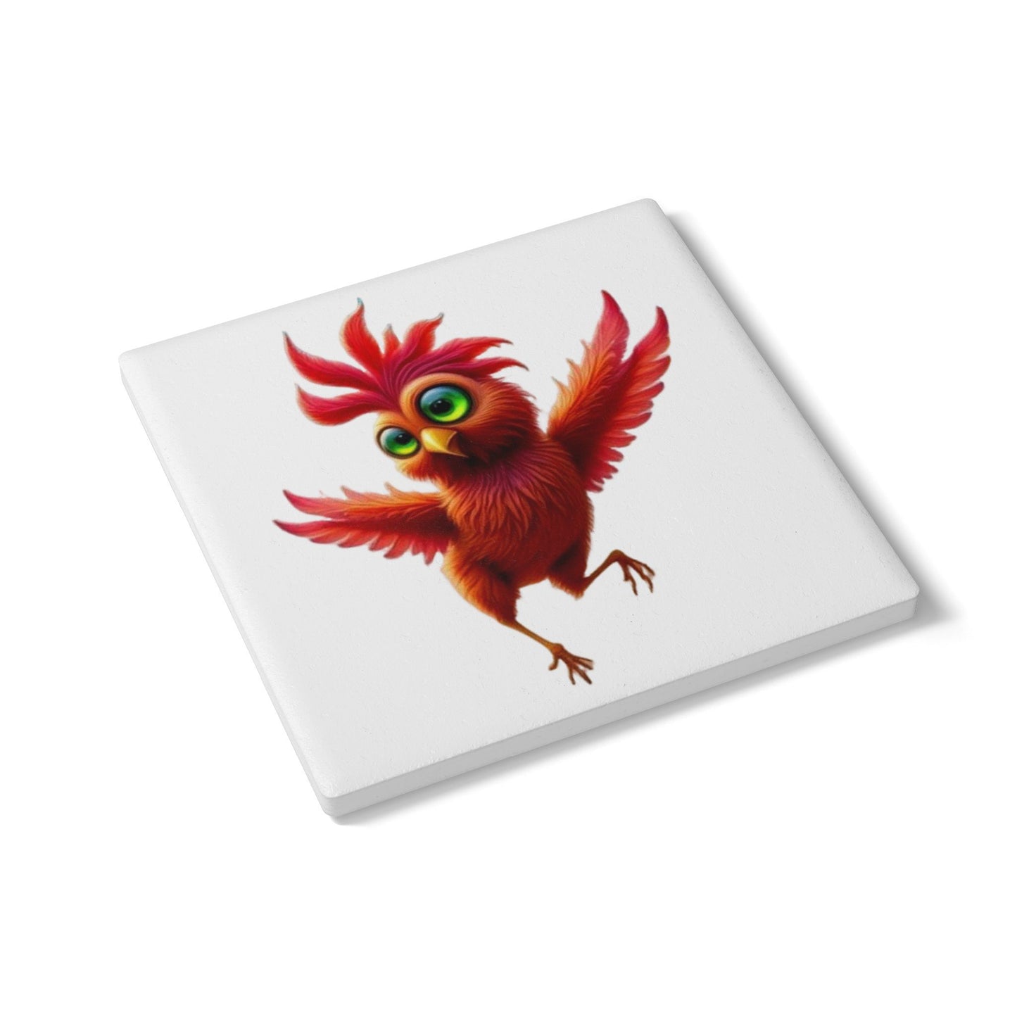 Ceramic Coaster, Chicken Pepper, Cool Gifts, Unique Coaster Designs