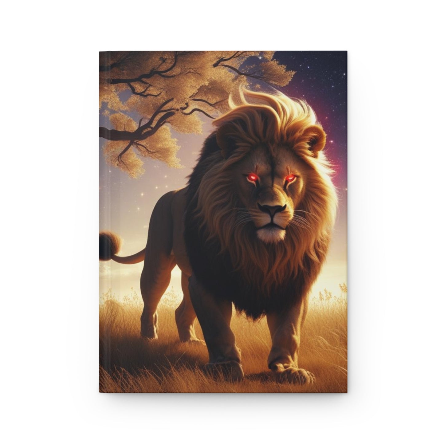 Majestic Lion Hardcover Journal, Artistic Notebook, Gift for Writers, Nature Lover Diary, Spiritual Journal, Lion Journal