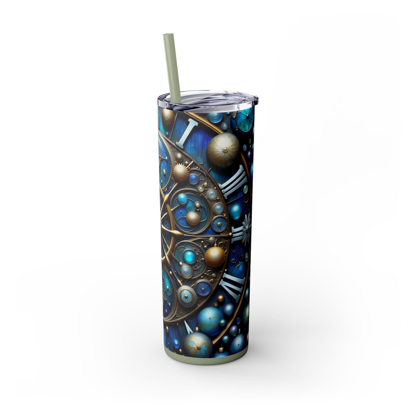 Galactic Skinny Tumbler | 20oz | Cosmic Drinkware, Celestial Design, Astronomy Gift, Party Favors, Starry Night Tumbler