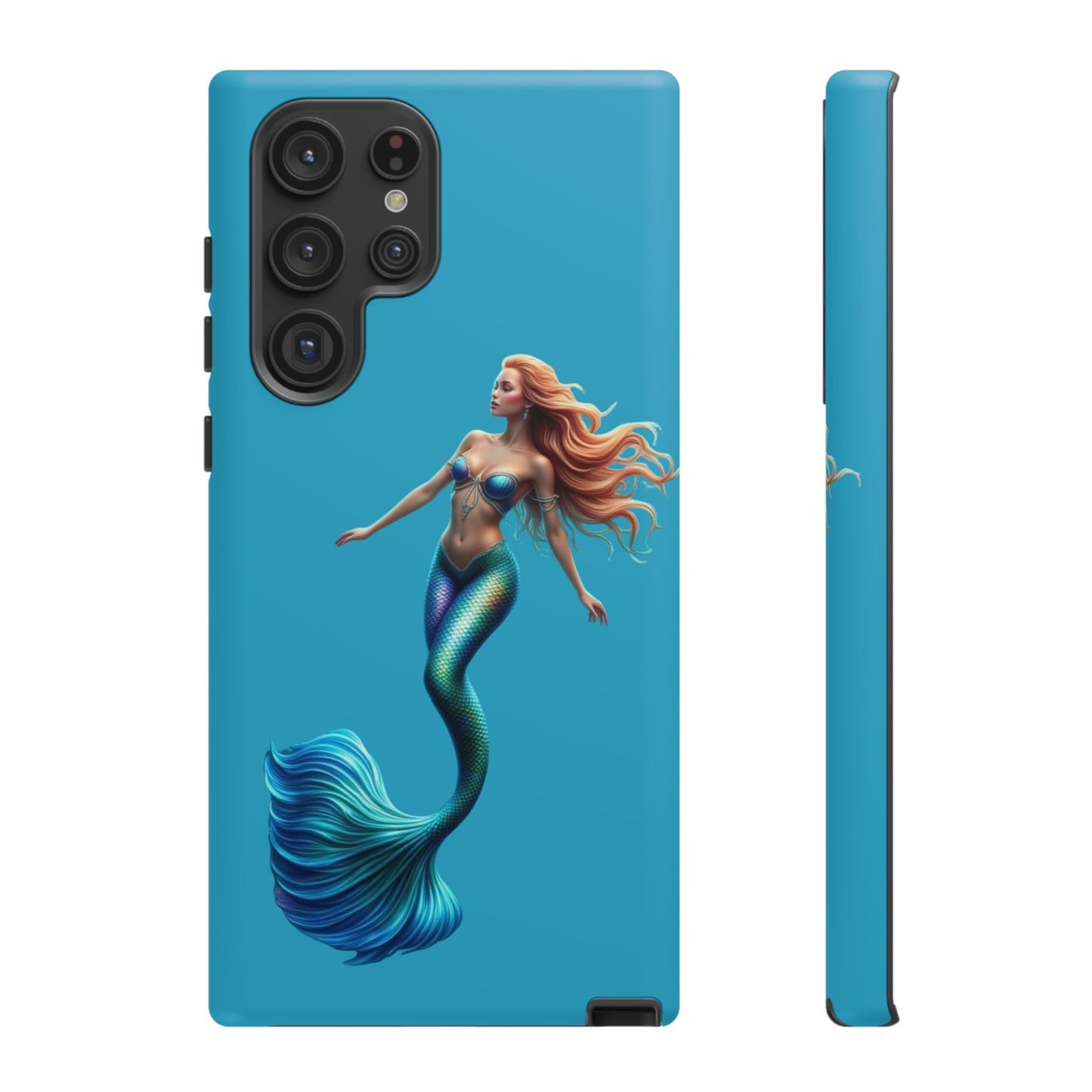 Mermaid Phone Case, Tough Phone Cover, Ocean Lover Gift, Cute Mermaid Accessory, Summer Vibes Case