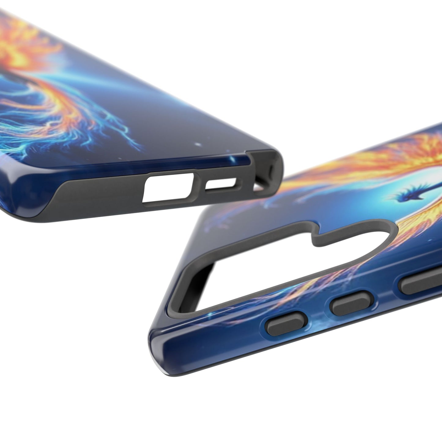 Phoenix Tough Case, Blue Bird Phone Case, Fantasy Designs, Space theme