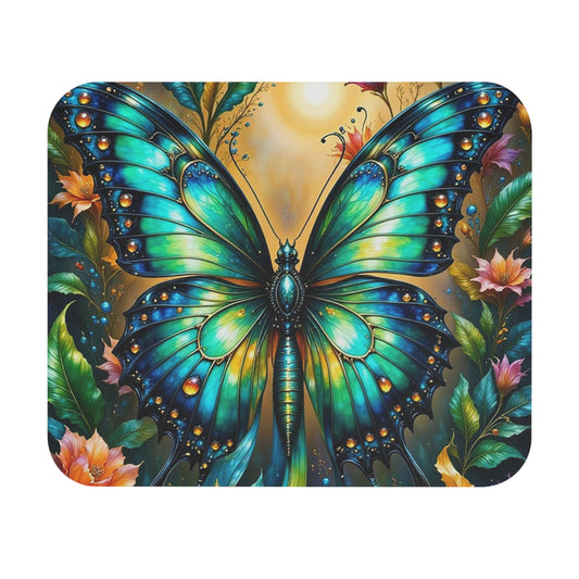 Colorful Butterfly Mouse Pad, Artistic Desk Accessory, Gifts for Nature Lovers, Home Office Decor, Inspirational Work Station