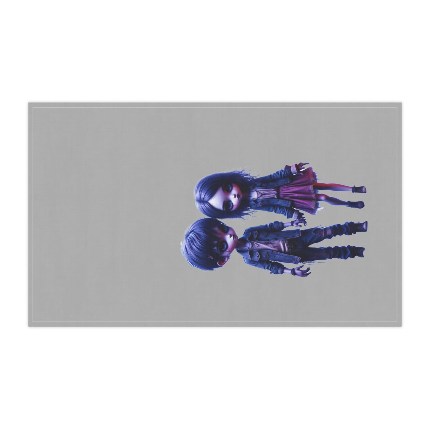 Tiny Terrors Baxter & Beatrice, Tea Towels (cotton, poly), Zombie Kids, Creepy Kids