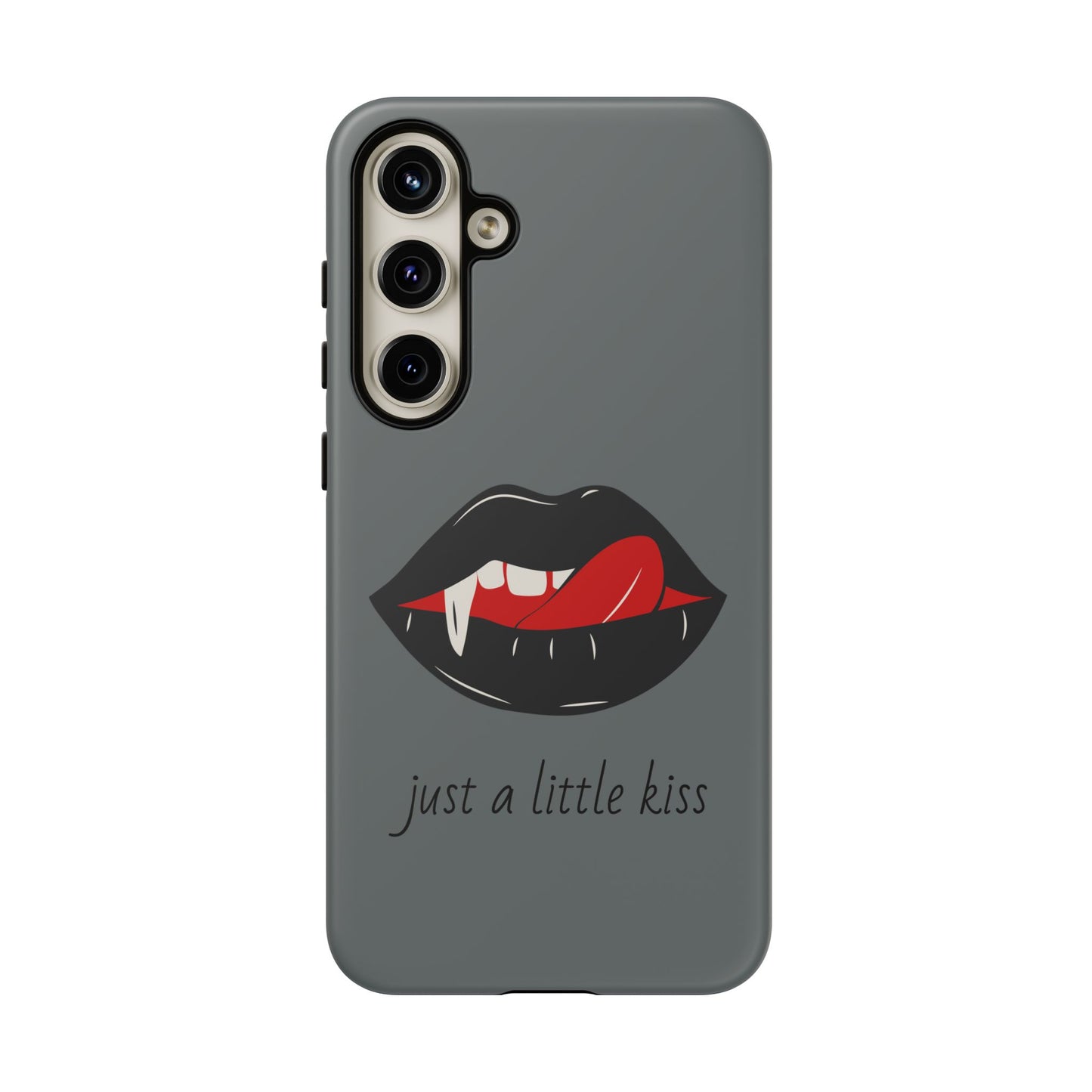 Vampire Lip Phone Case, Edgy Tech Accessories, Halloween Gifts, Goth Aesthetic, Quirky Cell Phone Cover
