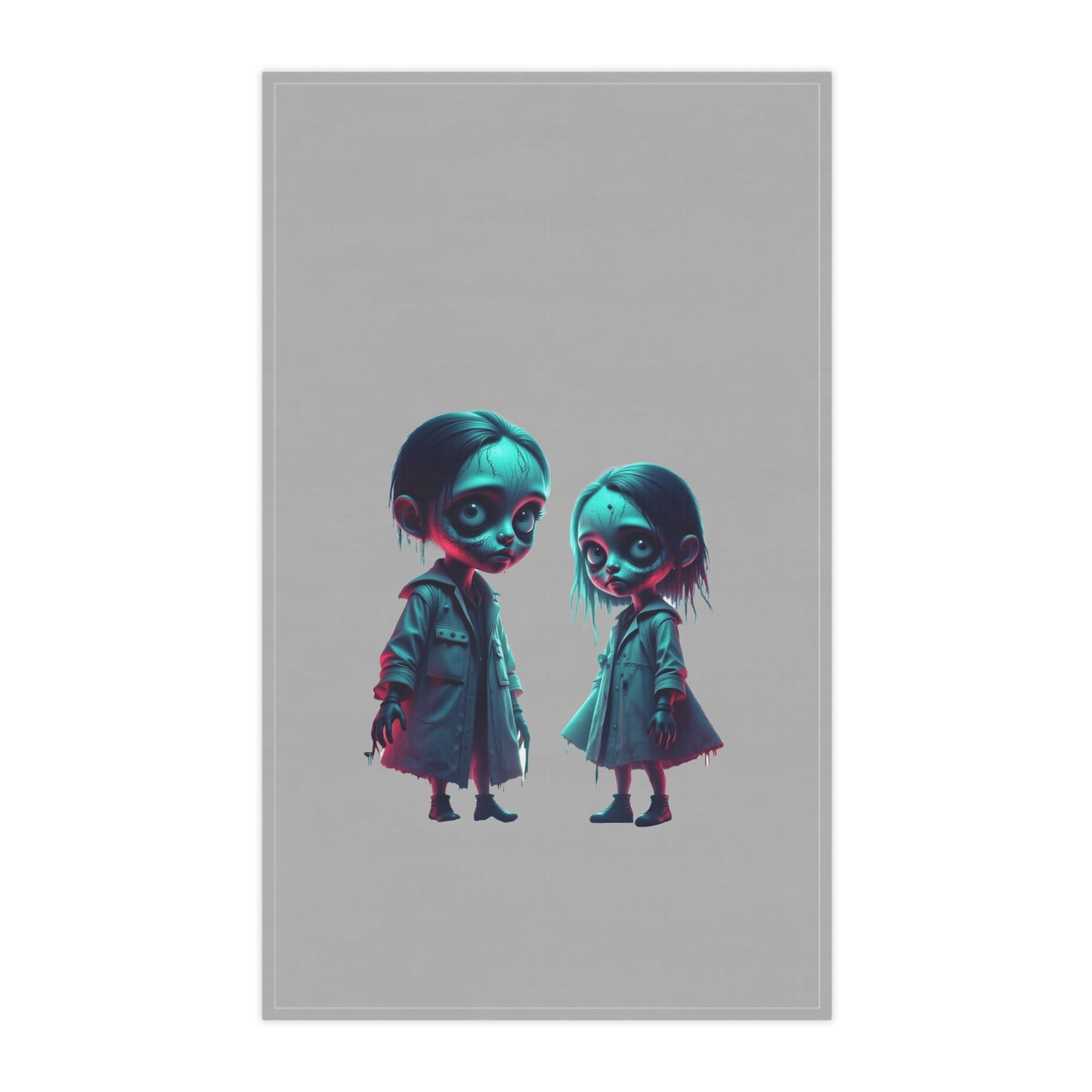 Tiny Terrors Annabelle & Annalise, Tea Towels (cotton, poly), Zombie Kids