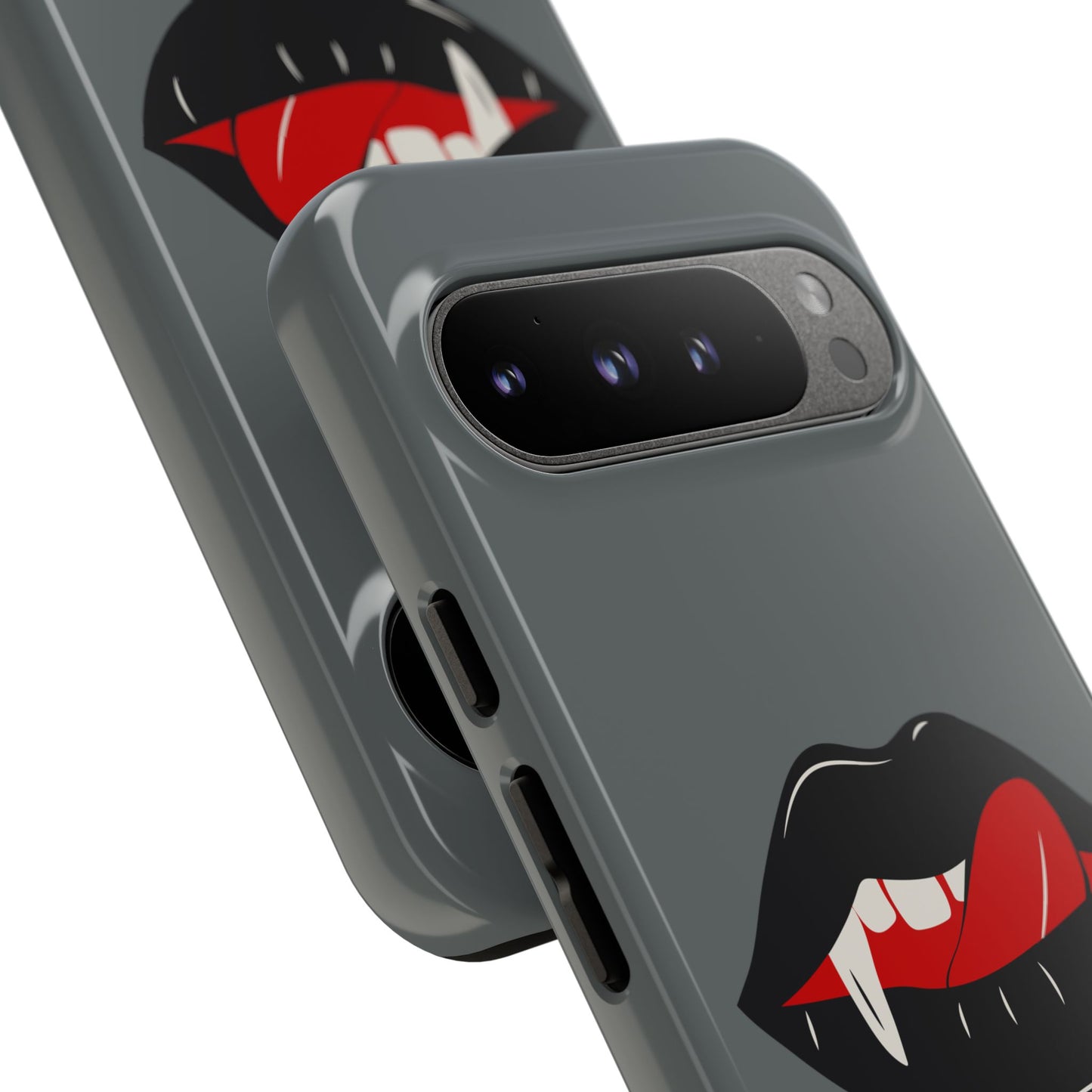 Vampire Lip Phone Case, Edgy Tech Accessories, Halloween Gifts, Goth Aesthetic, Quirky Cell Phone Cover