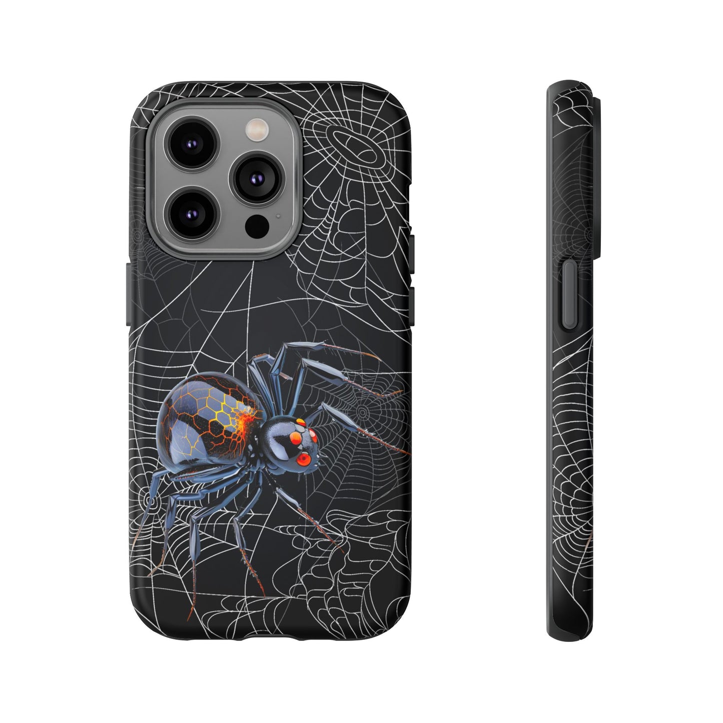 Spider Web Phone Case - Tough Cases for Halloween, Spooky Decor, Gift for Teens, Gothic Style, Unique Customizable Covers