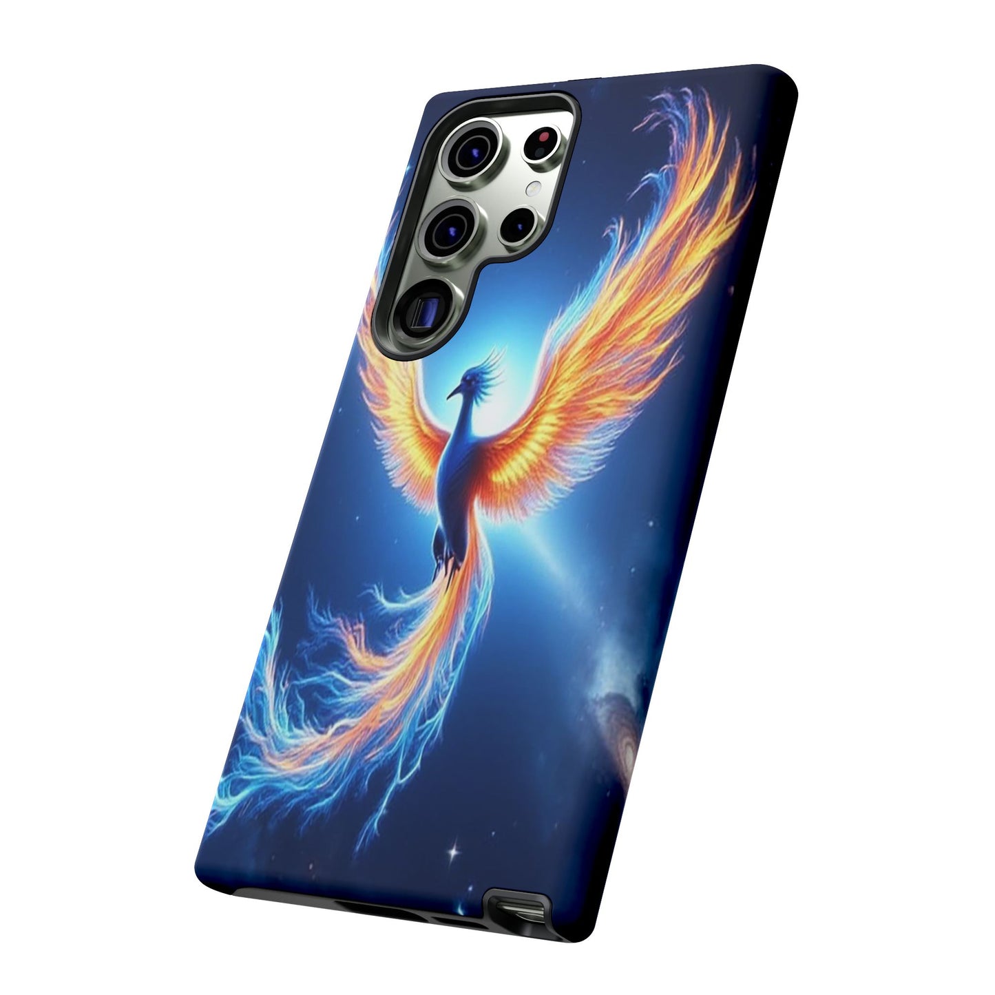 Phoenix Tough Case, Blue Bird Phone Case, Fantasy Designs, Space theme