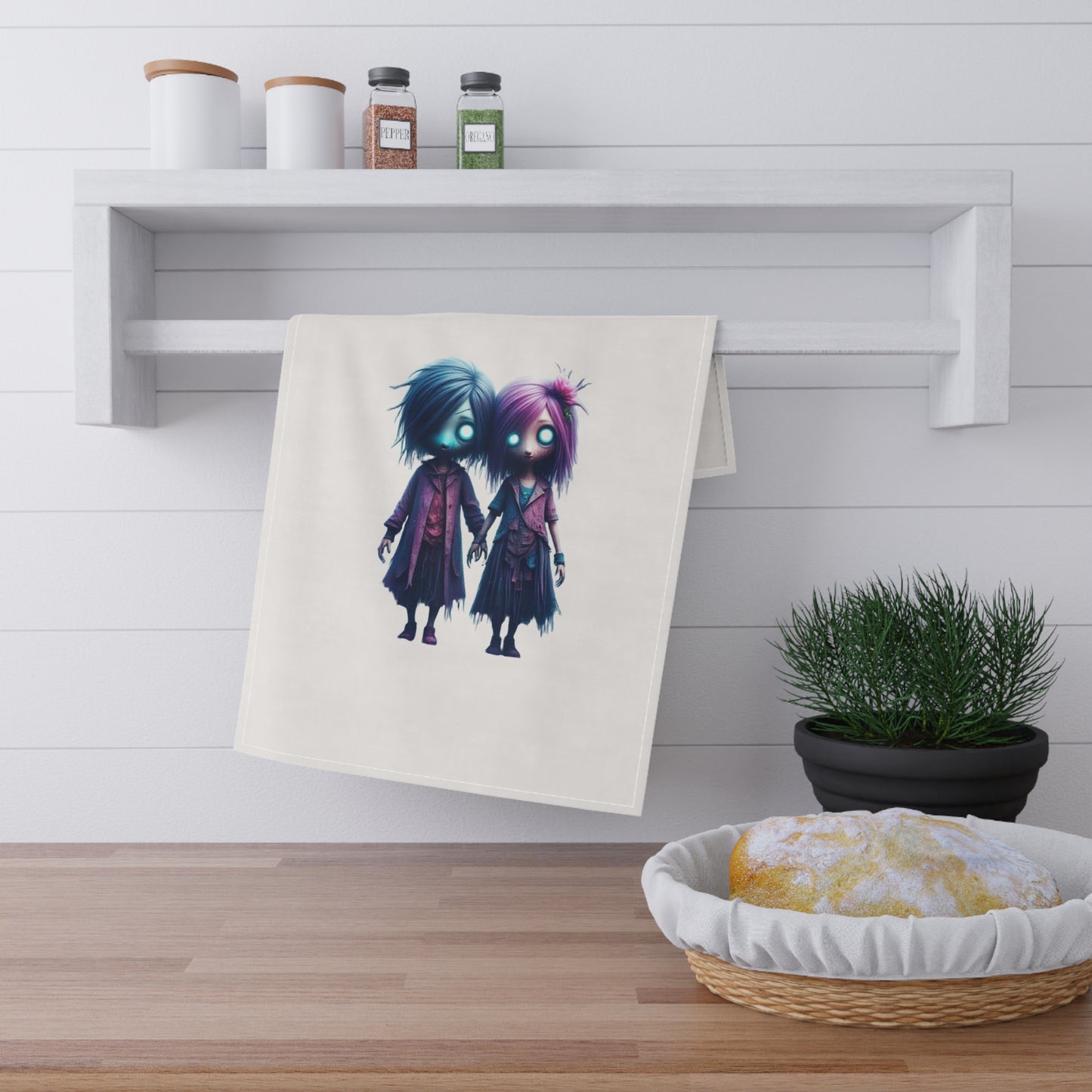 Tiny Terrors Clara & Cora, Tea Towels (cotton, poly)