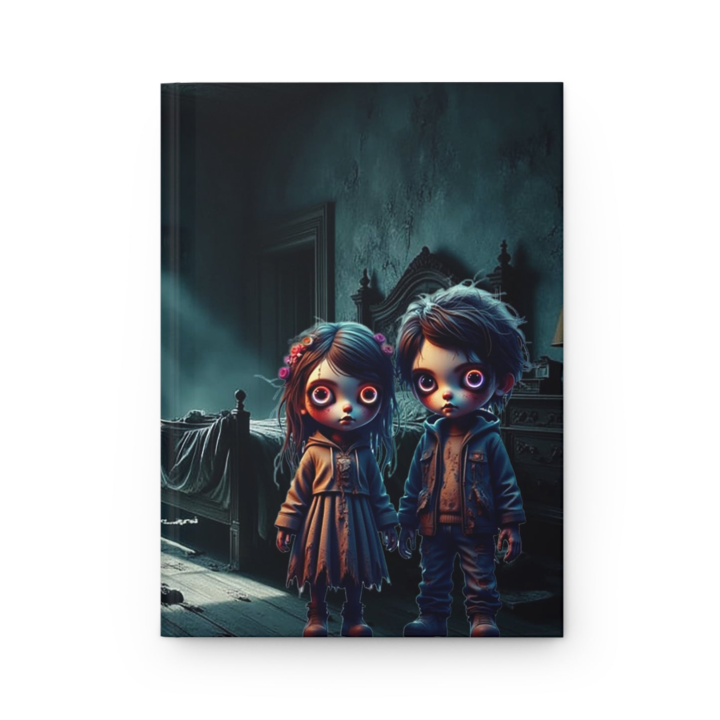 Mystical Hardcover Journal, Gothic Notebook for Creatives, Dark Aesthetic Diary, Art Journal for Ghost Lovers, Unique Gift Idea