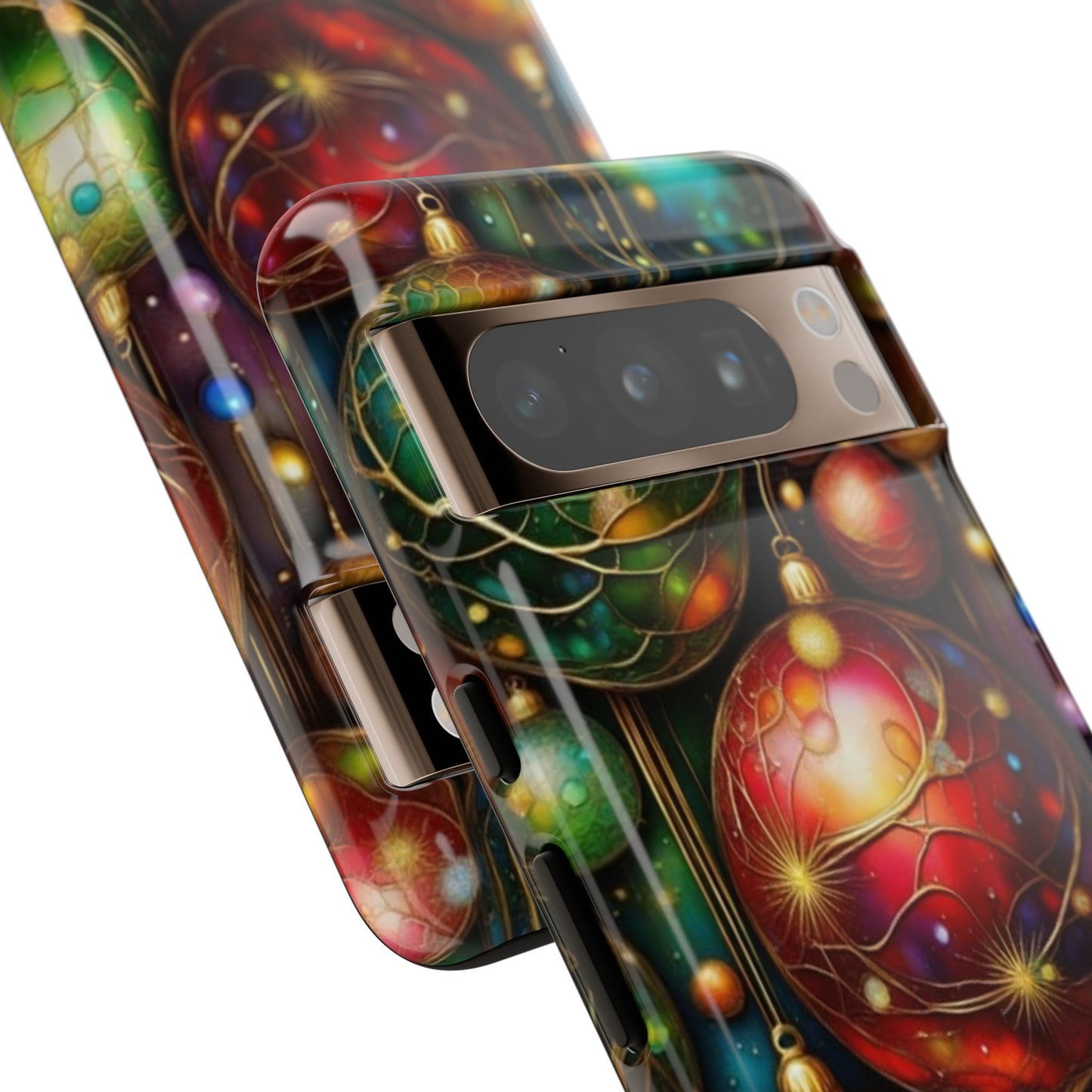 Colorful Holiday Phone Case, Festive Smartphone Cover, Christmas Gift, Artistic Phone Protector, Unique Holiday Accessory