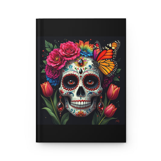 Sugar Skull Floral Hardcover Journal | Day of the Dead Notebook