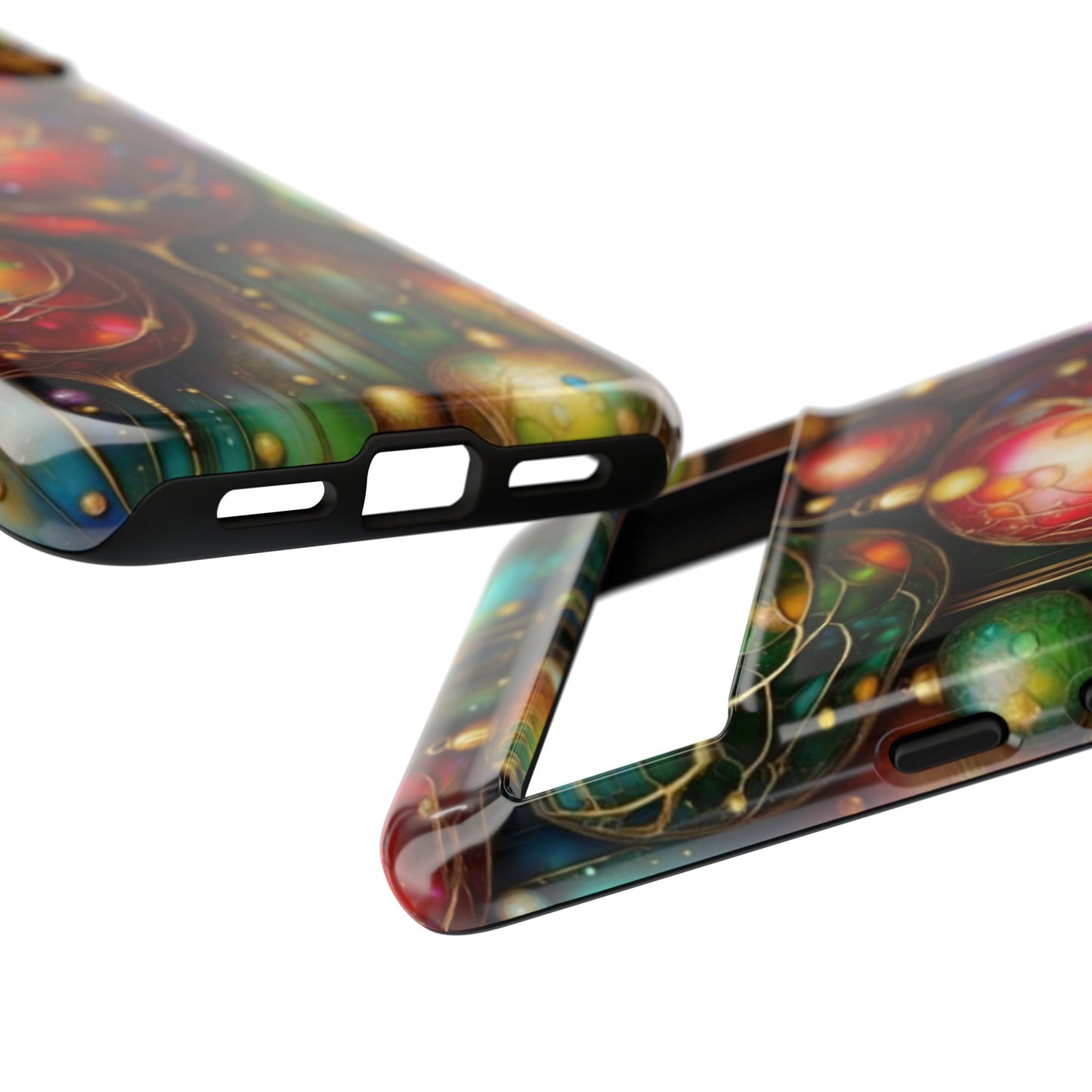 Colorful Holiday Phone Case, Festive Smartphone Cover, Christmas Gift, Artistic Phone Protector, Unique Holiday Accessory