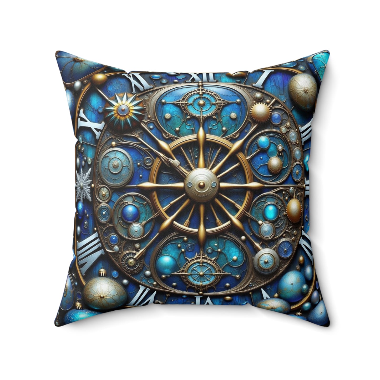 Celestial Themed Square Pillow, Starry Zodiac Decor, Bohemian Home Cushion, Astrology Gift, Cosmic Throw Pillow, Celestial Art