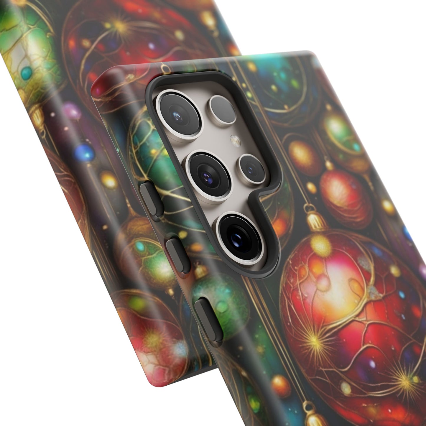 Colorful Holiday Phone Case, Festive Smartphone Cover, Christmas Gift, Artistic Phone Protector, Unique Holiday Accessory