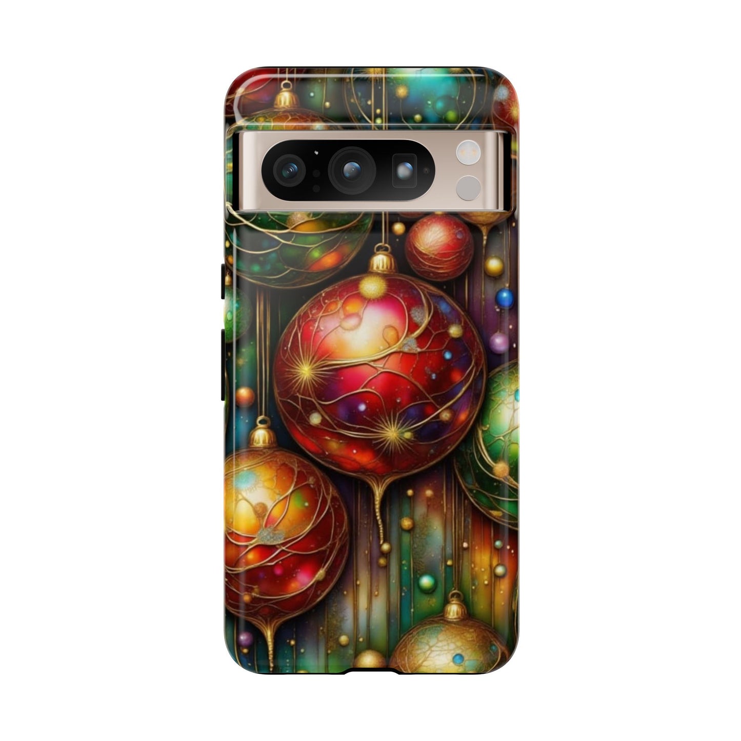 Colorful Holiday Phone Case, Festive Smartphone Cover, Christmas Gift, Artistic Phone Protector, Unique Holiday Accessory