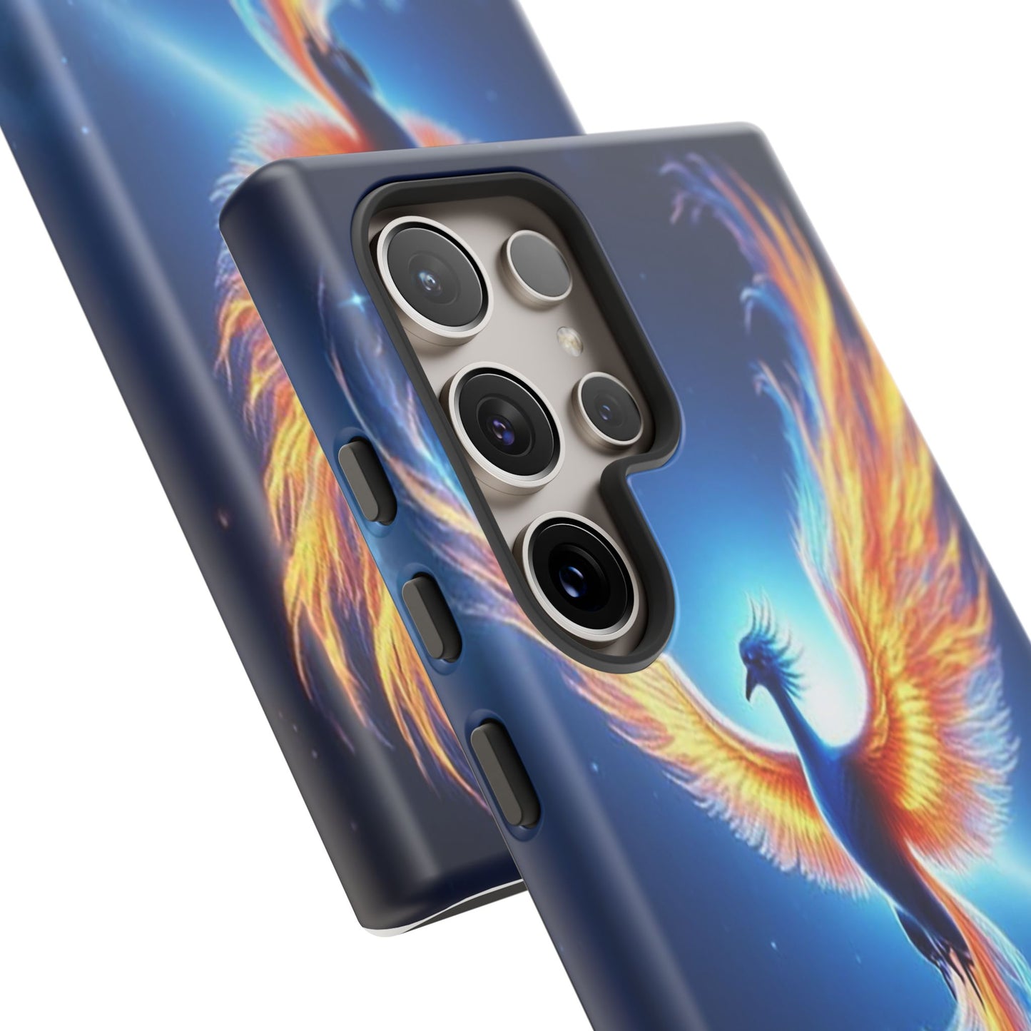 Phoenix Tough Case, Blue Bird Phone Case, Fantasy Designs, Space theme