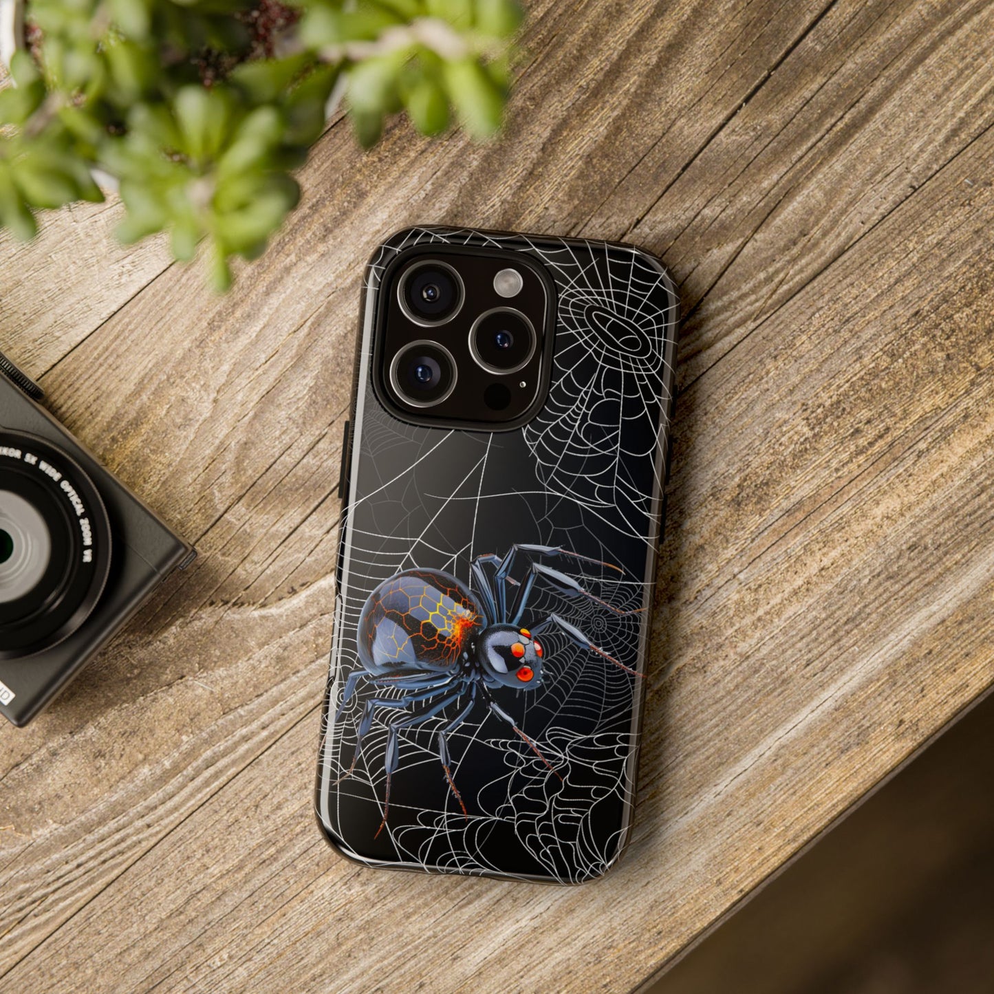Spider Web Phone Case - Tough Cases for Halloween, Spooky Decor, Gift for Teens, Gothic Style, Unique Customizable Covers