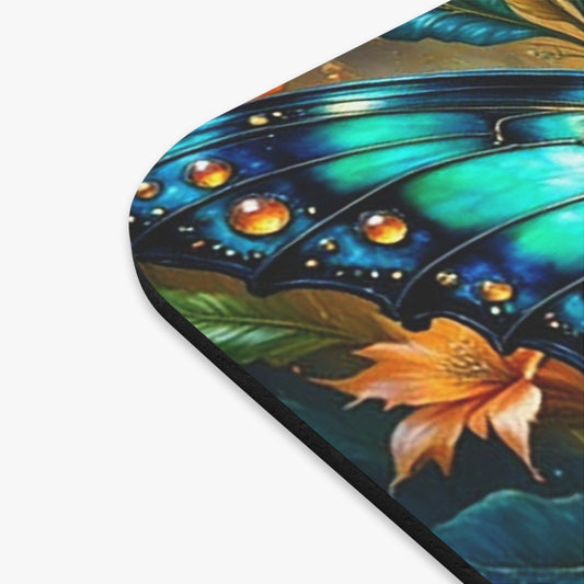 Colorful Butterfly Mouse Pad, Artistic Desk Accessory, Gifts for Nature Lovers, Home Office Decor, Inspirational Work Station