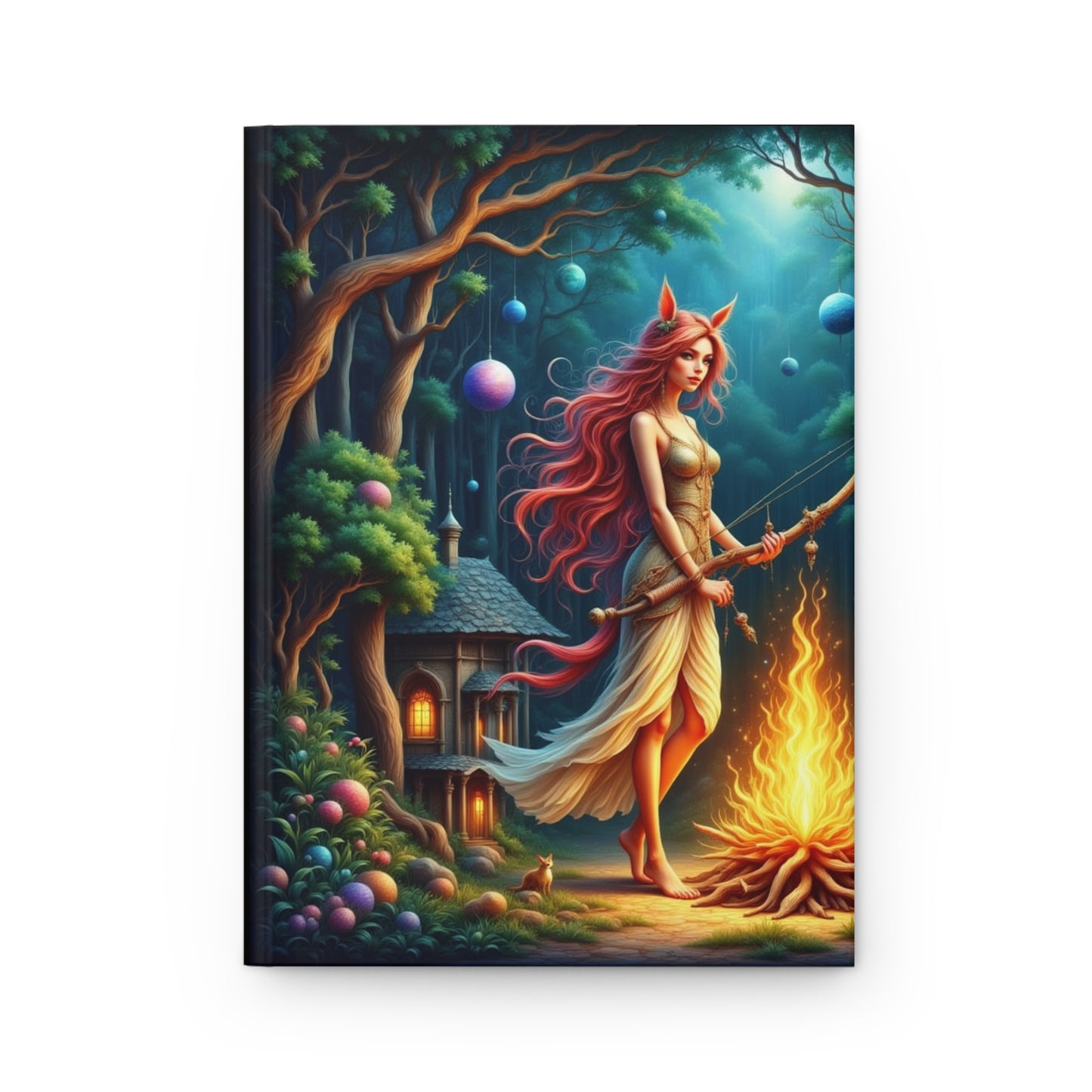 Enchanted Forest Journal, Colorful Hardcover Notebook for Writers, Artists, and Dreamers, Ideal Gift for Holidays, Creative Journal