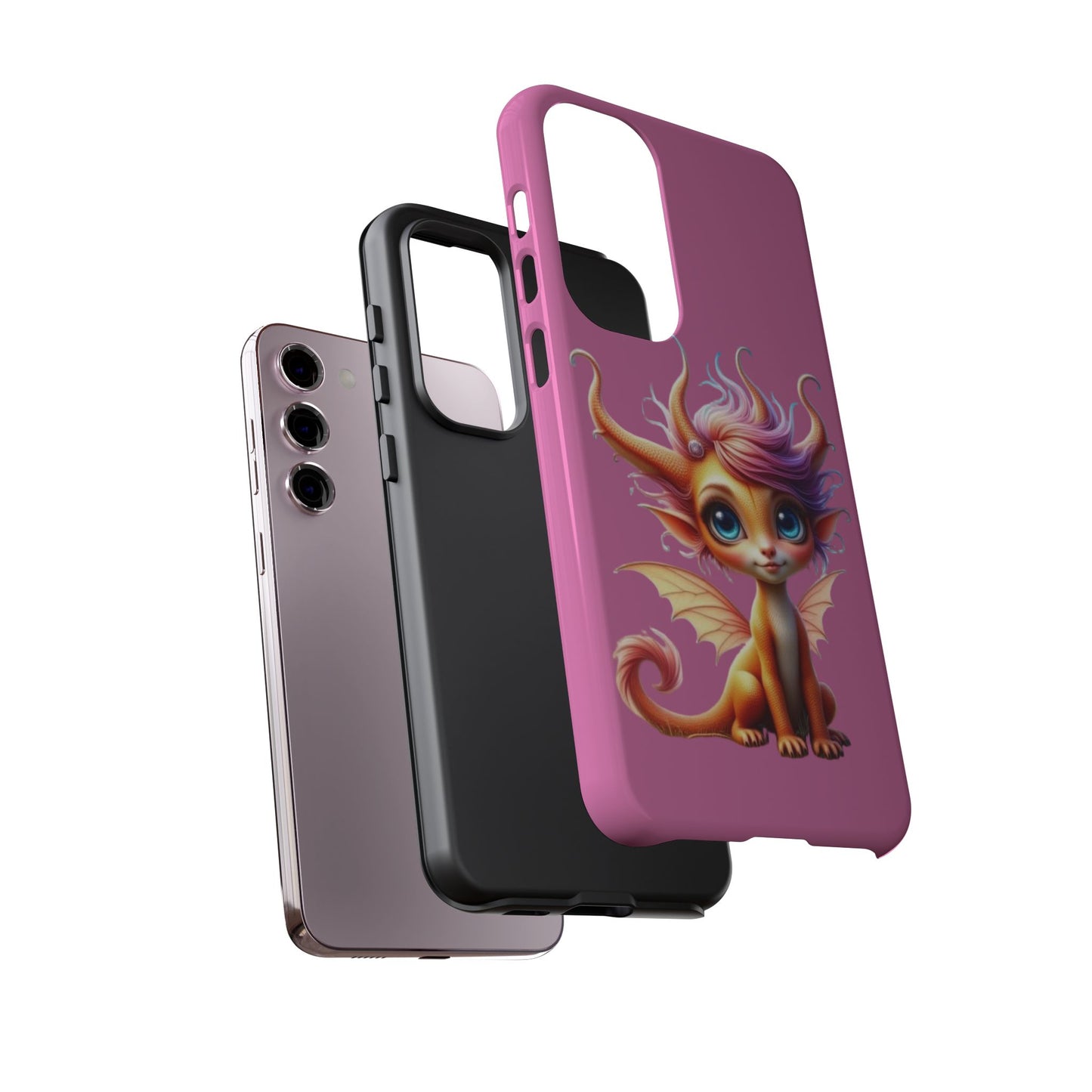 Dragon-Themed Phone Case, Cute Fantasy Phone Cover, Gifts for Kids, Magical Dragon Design, Birthday Present, Phone Accessories
